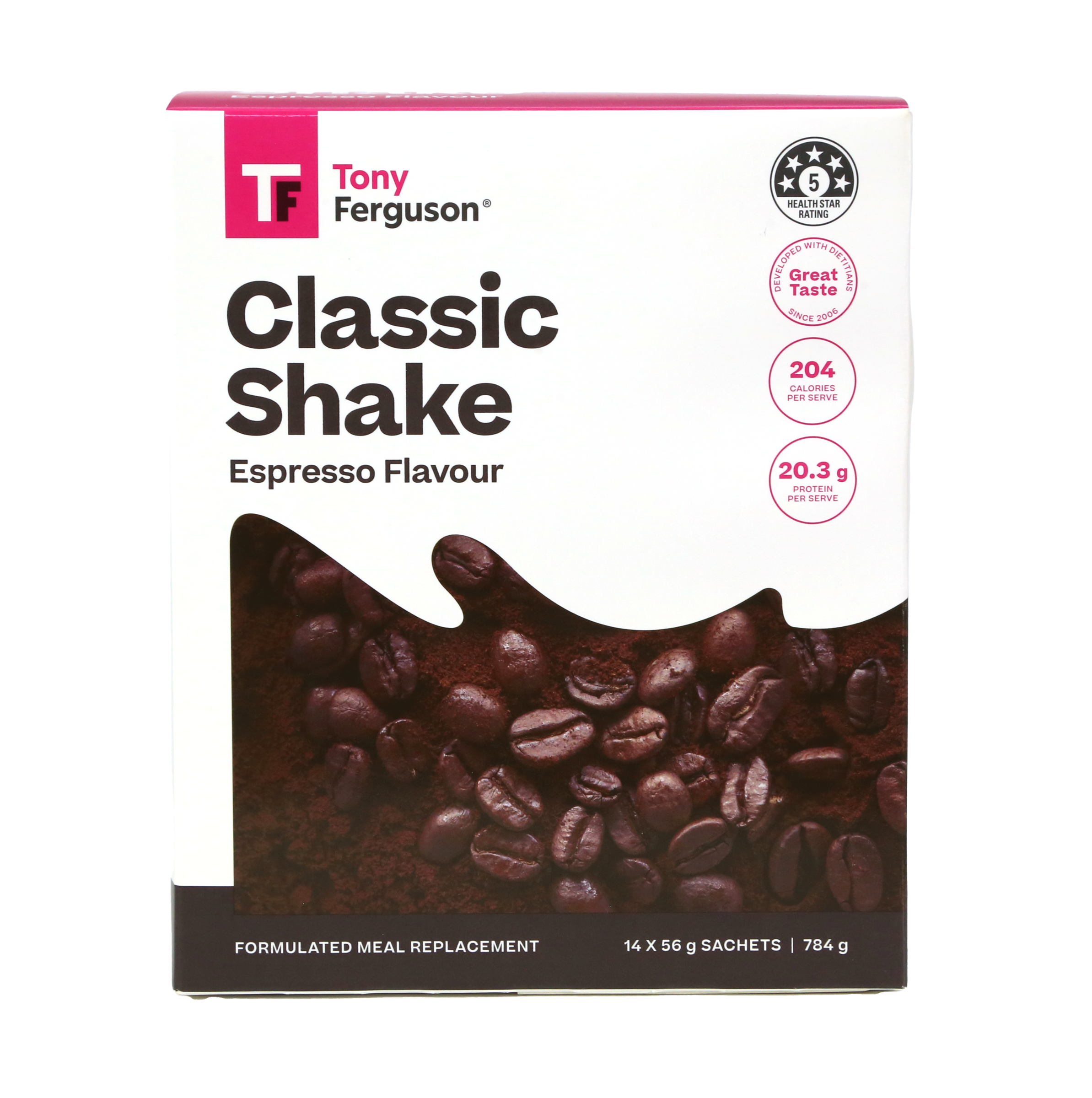 Tony Ferguson Classic Shake Espresso 14 pack - Image 1