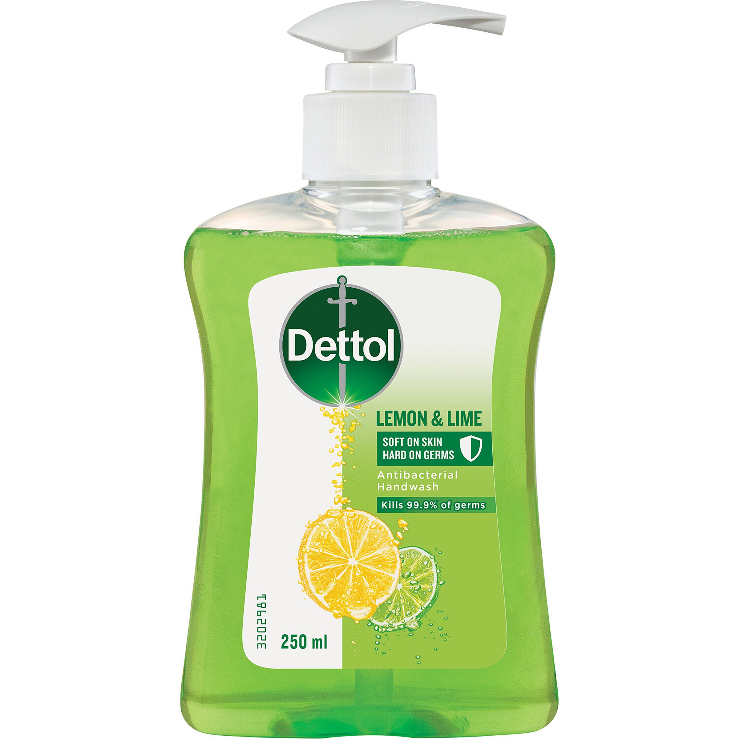 Dettol Antibacterial Hand Wash Pump Lemon & Lime 250ml - Image 1
