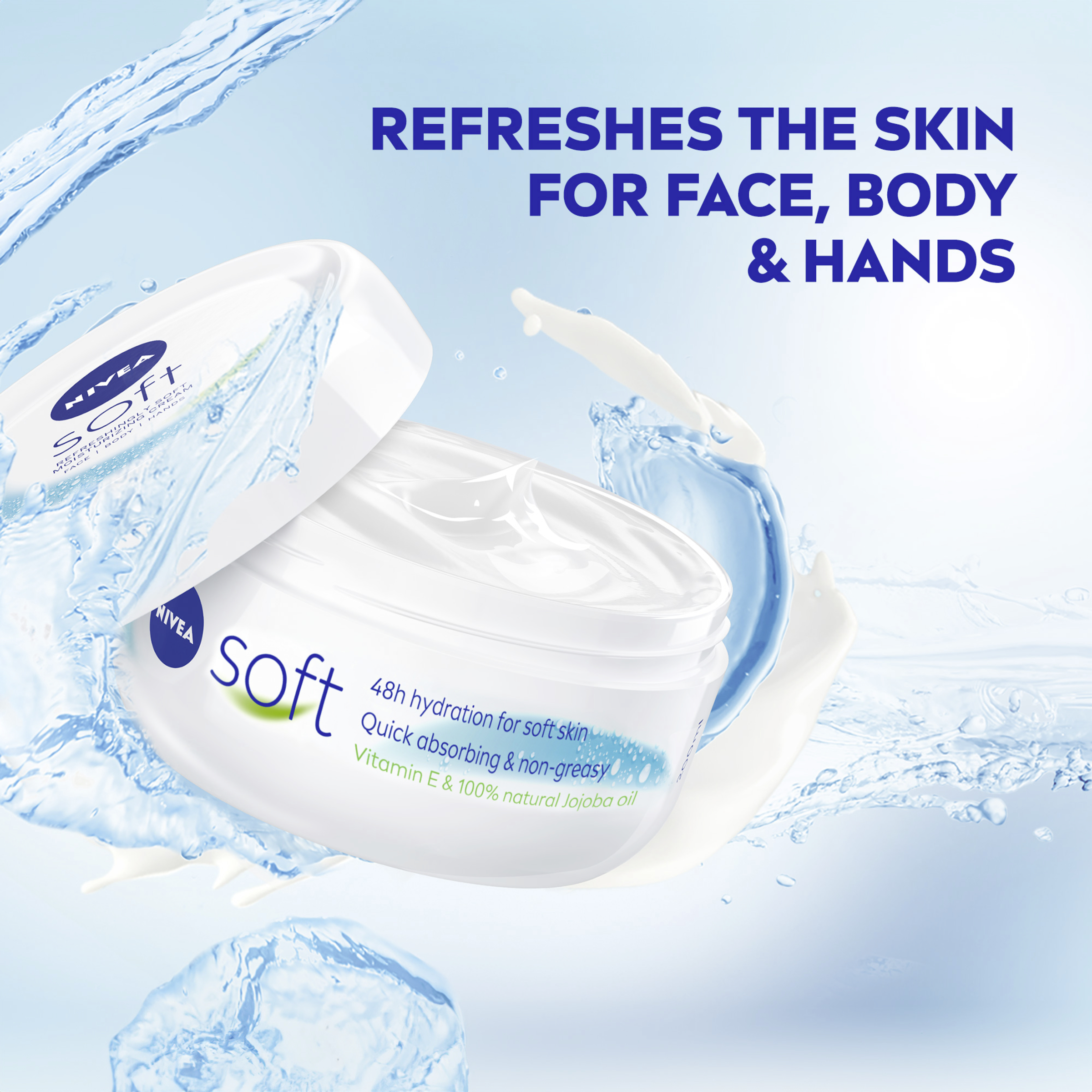 Nivea Moisturising Cream Soft Mini 50ml - Image 8