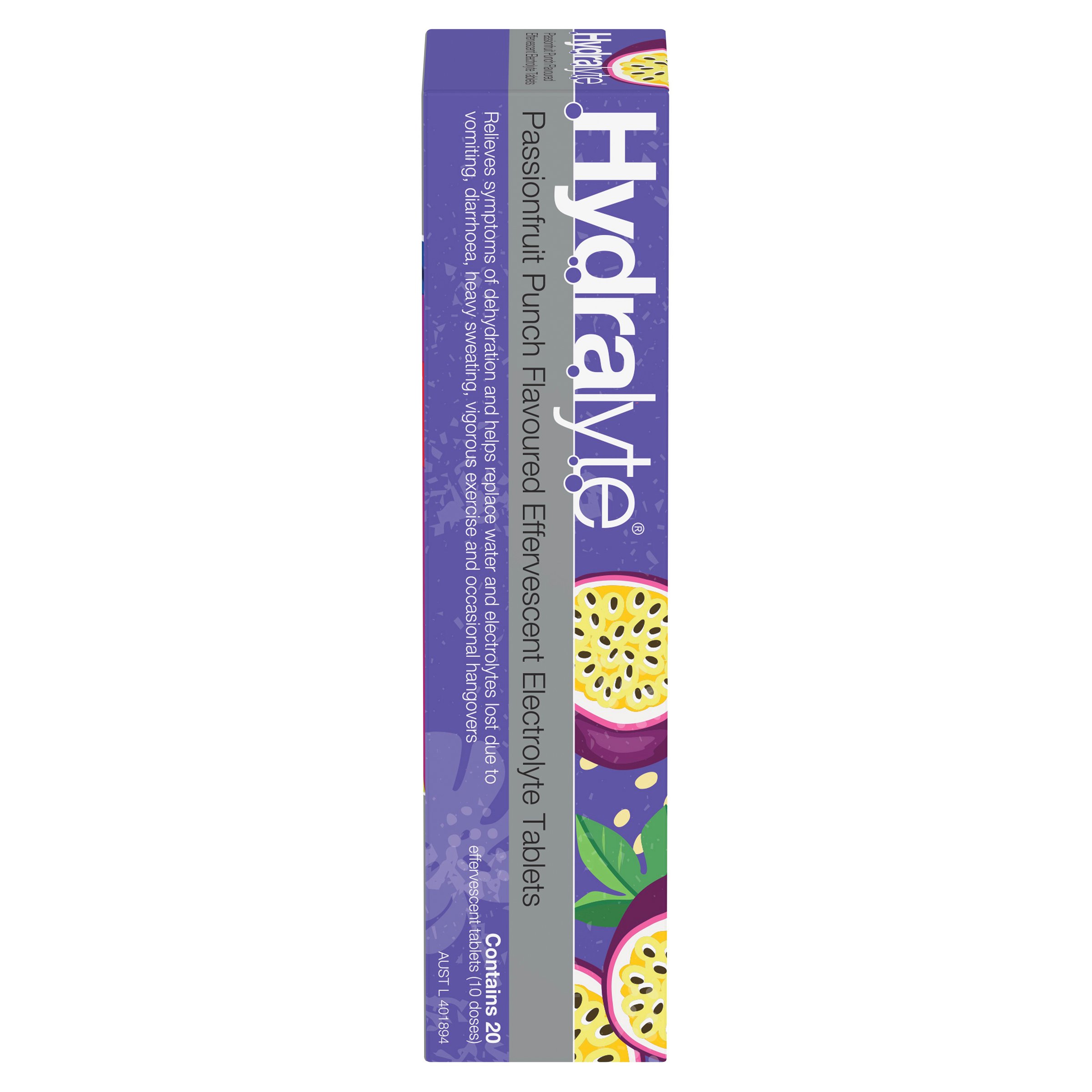 Hydralyte Effervescent Passionfruit Punch 20 tablets - Image 1
