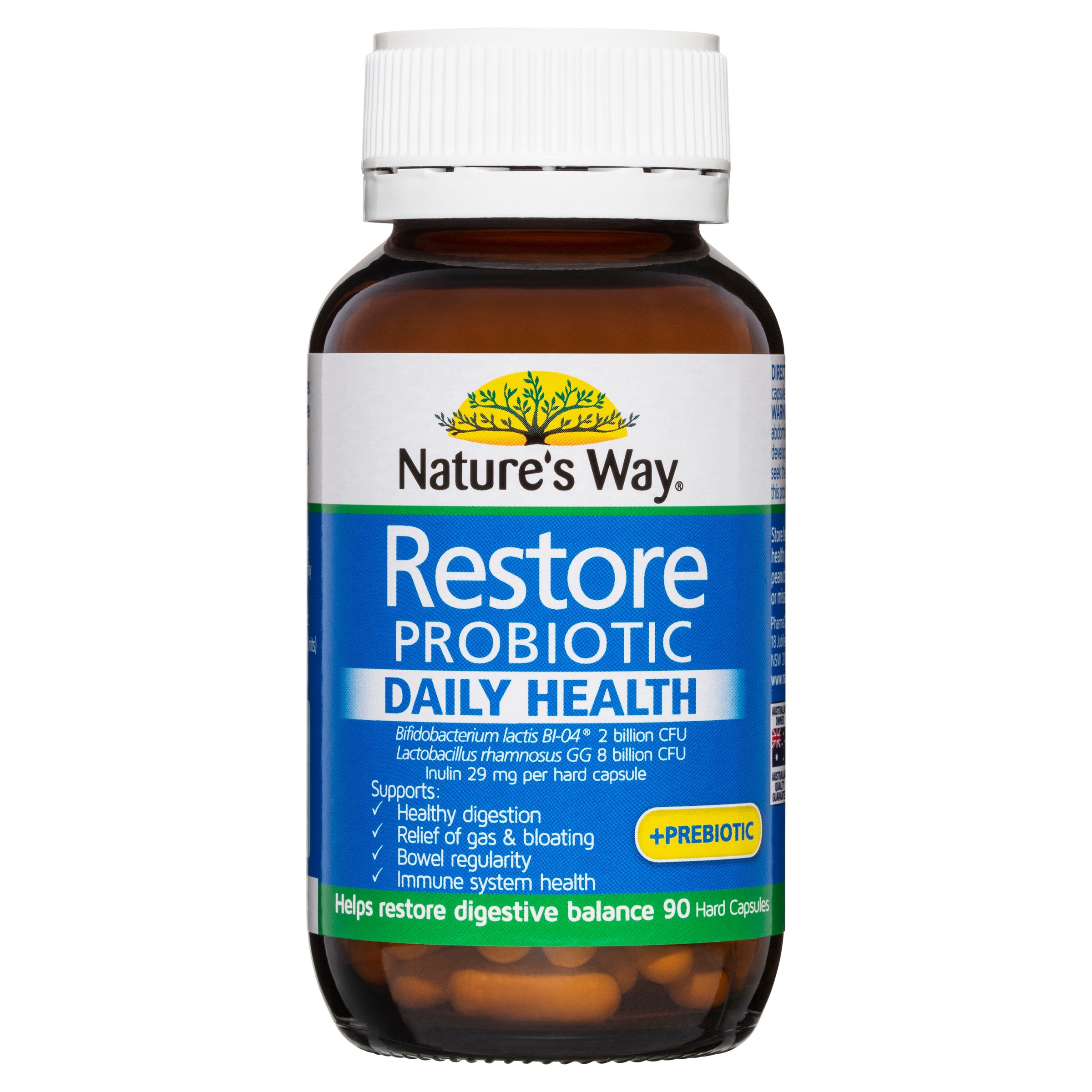 Nature's Way Restore Daily Probiotic 90 capsules - Image 1