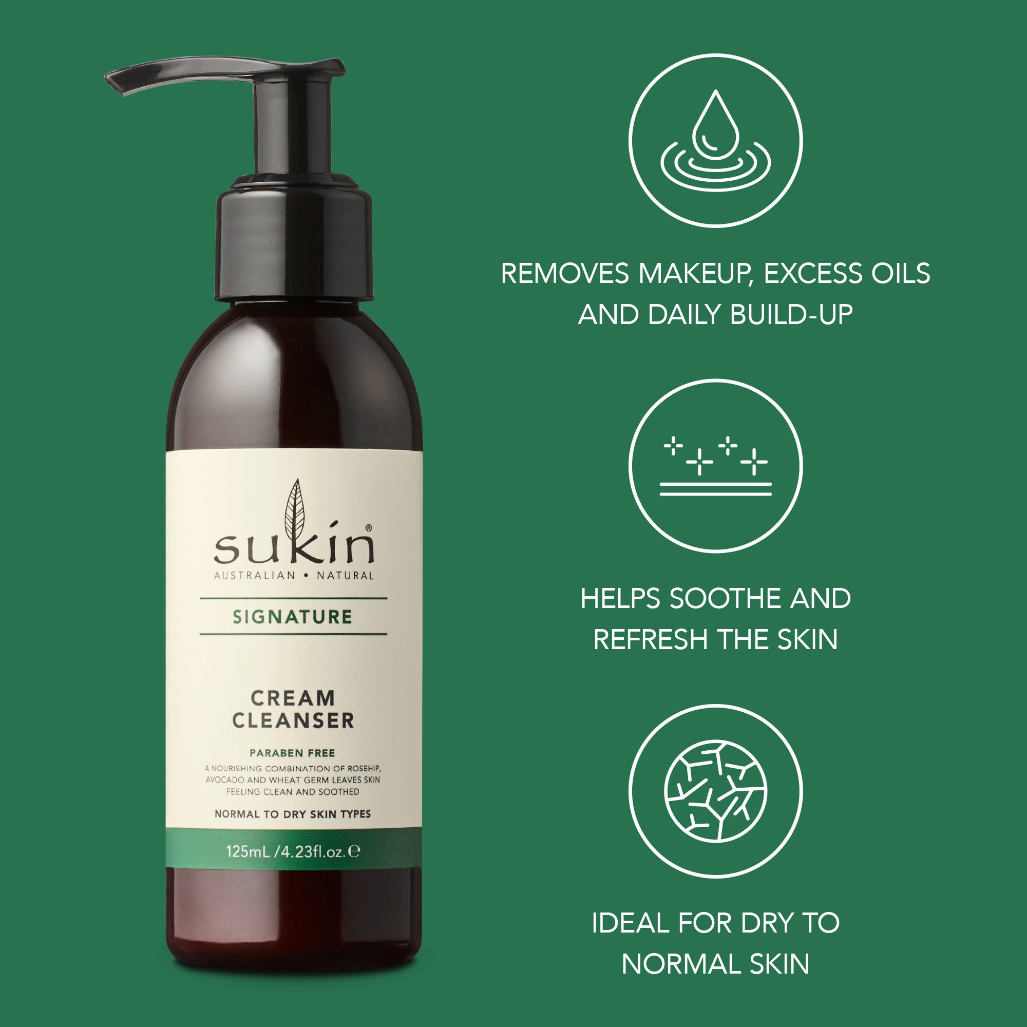 Sukin Cream Cleanser Pump 125ml - Image 10