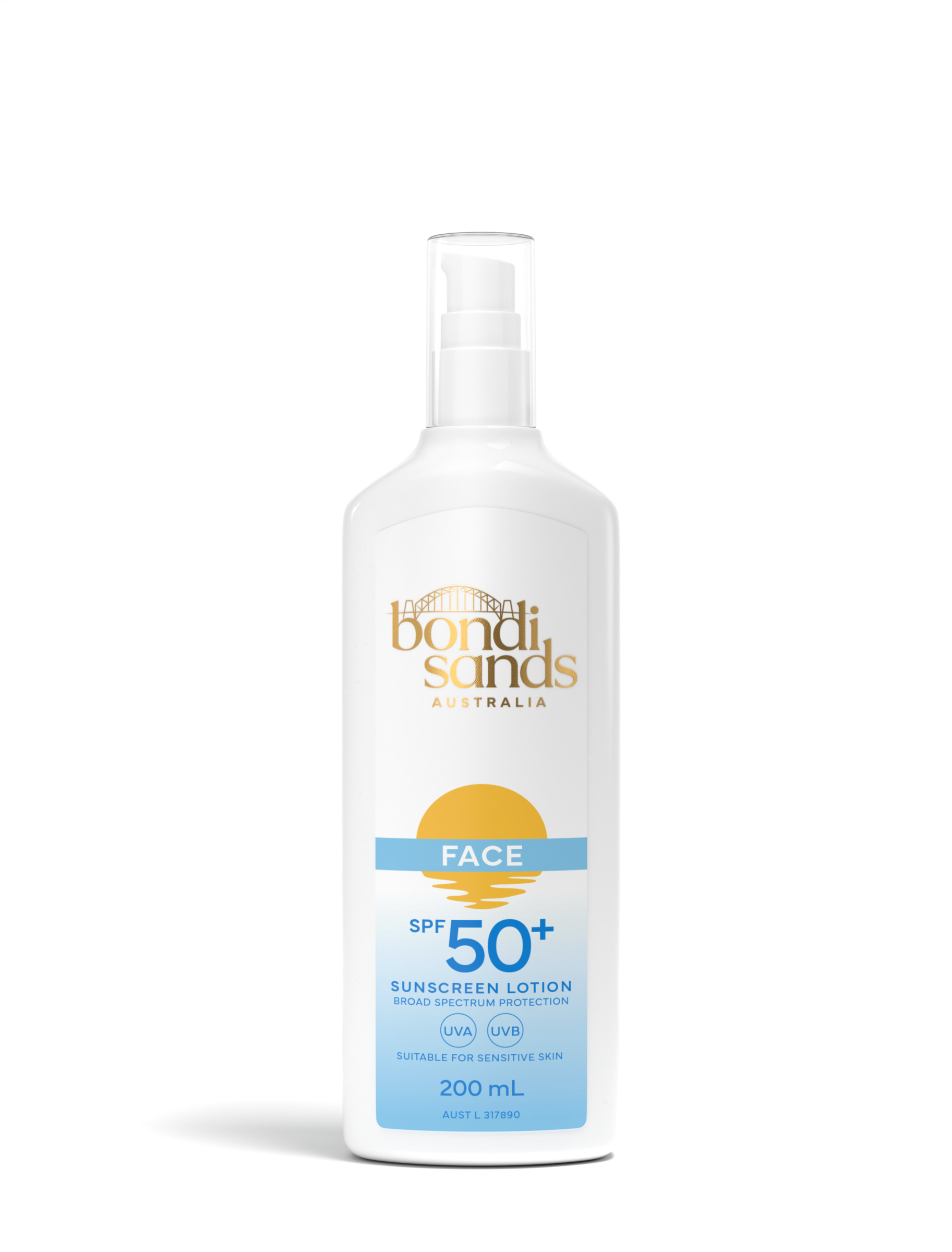 Bondi Sands Fragrance Free SPF50+ Face Sunscreen Lotion 200ml