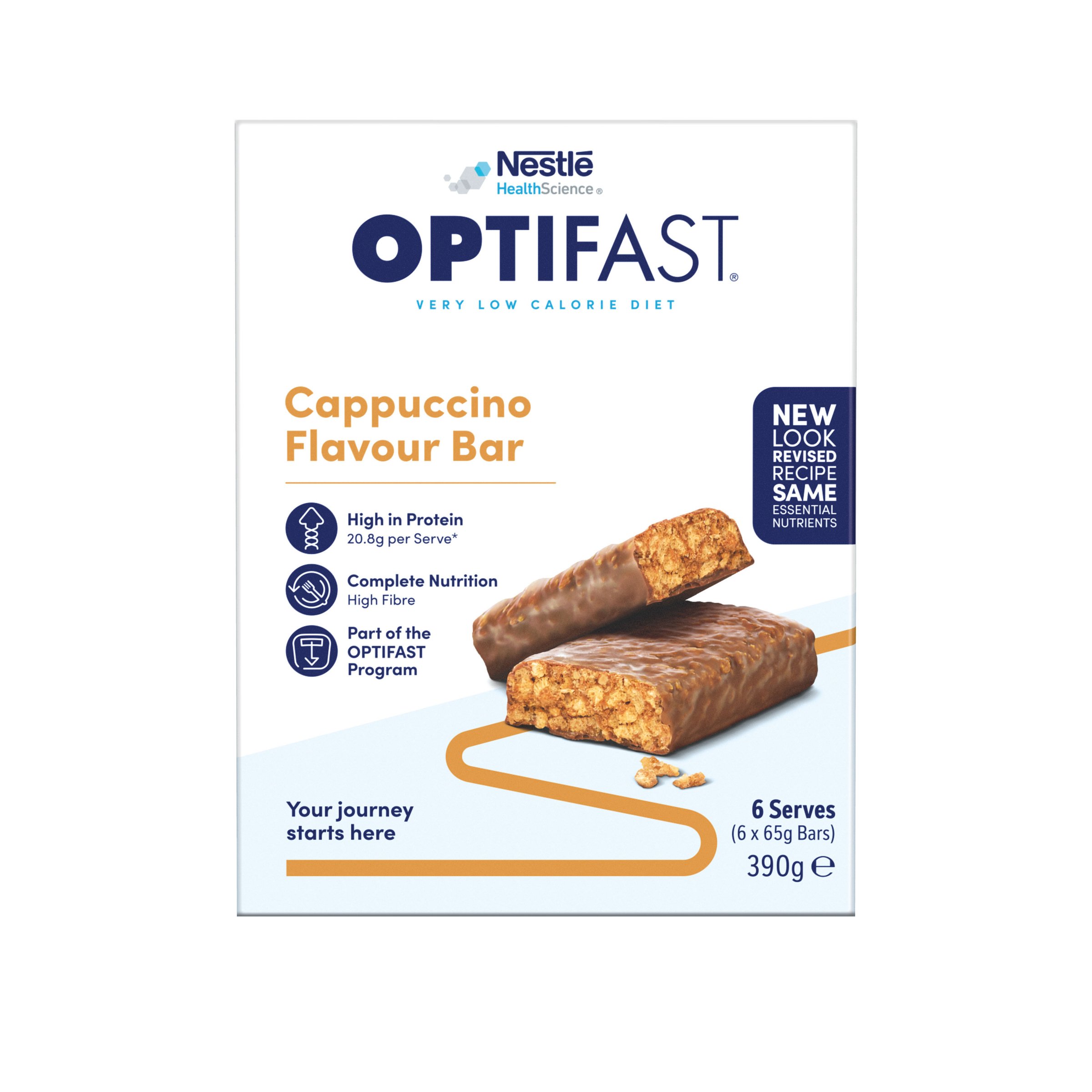 Optifast VLCD Bar Cappuccino 65g - 6 pack - Image 1