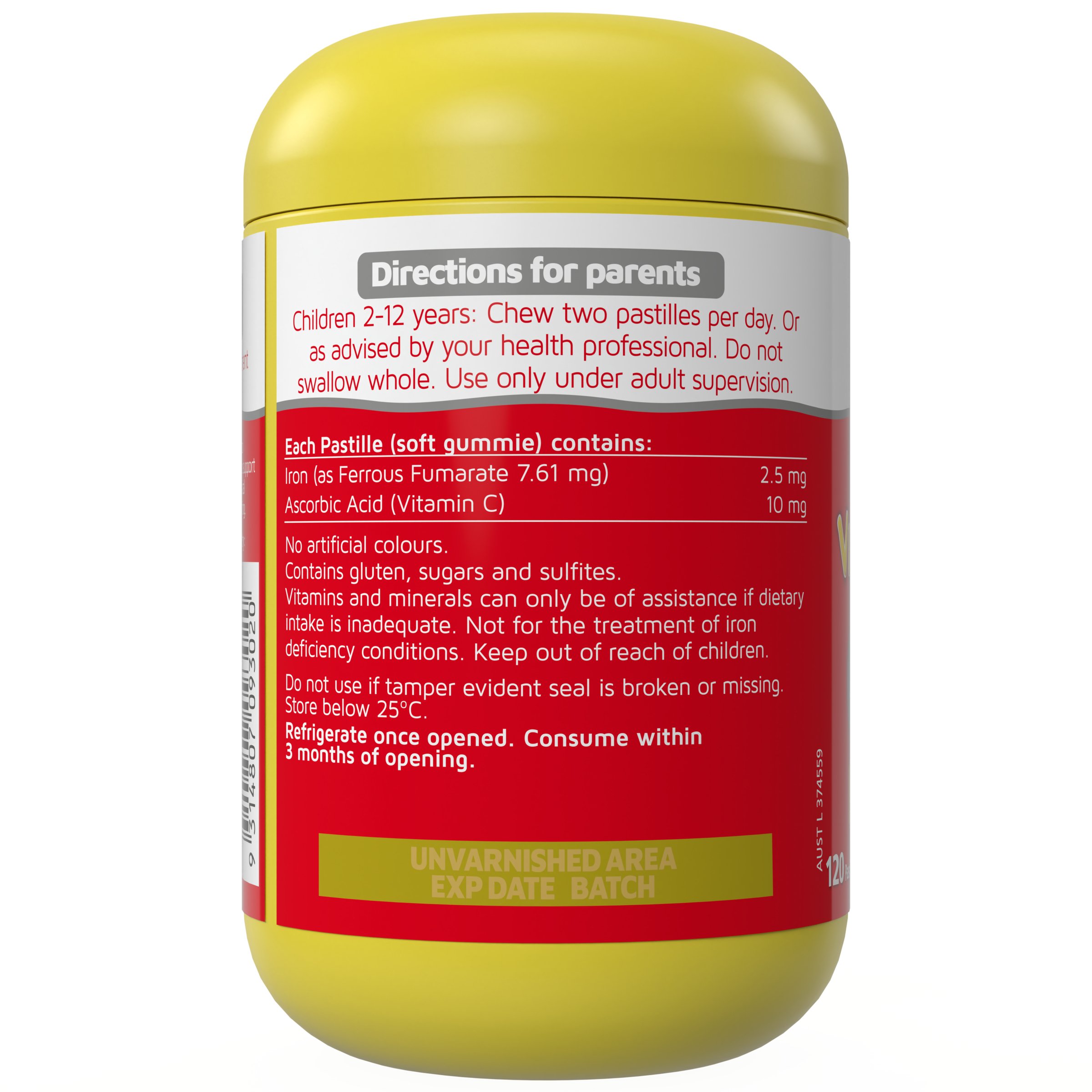 Nature's Way Vita Gummies Fibre + Probiotics 125 gummies - Image 3