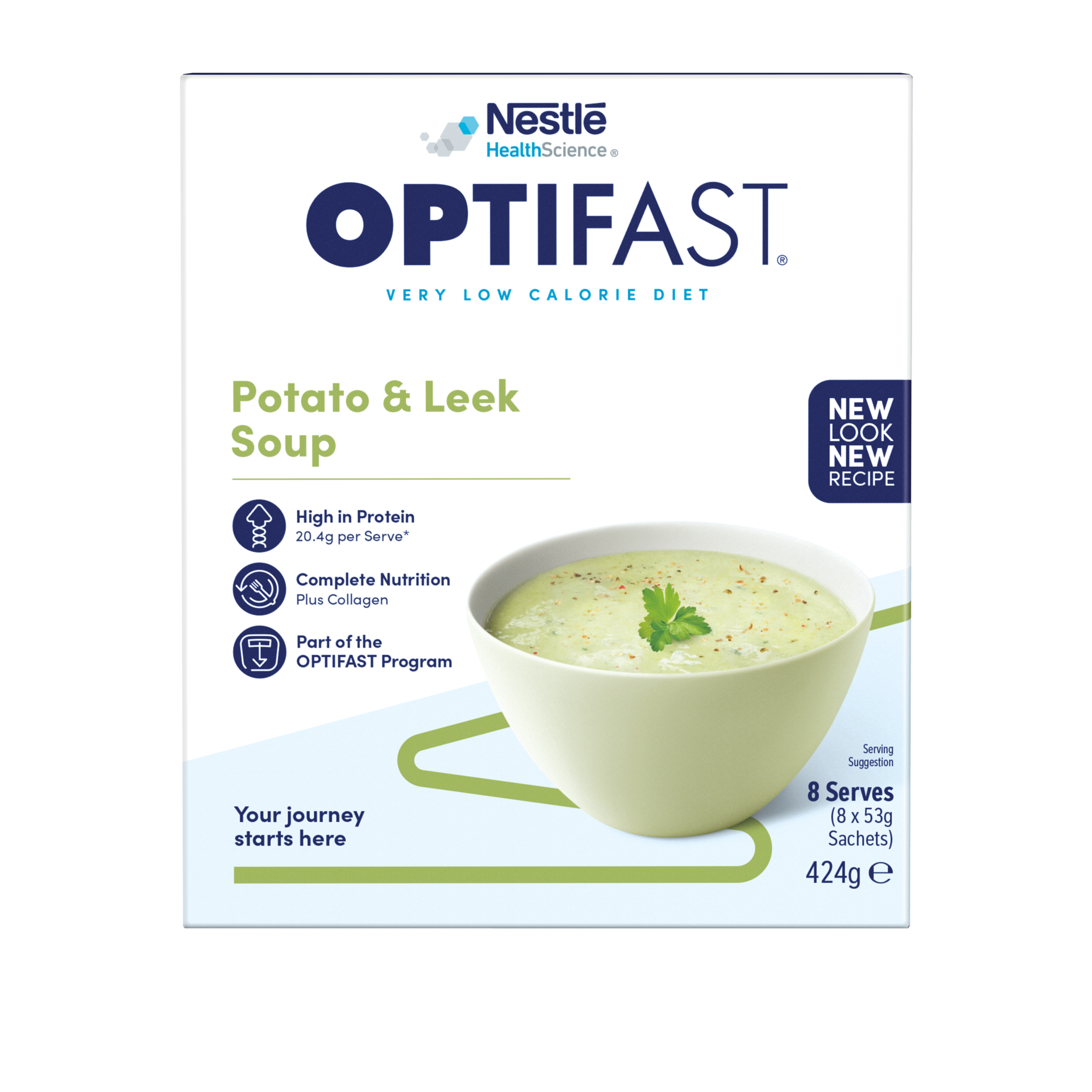 Optifast VLCD Soup Potato Leek 8 pack - Image 1