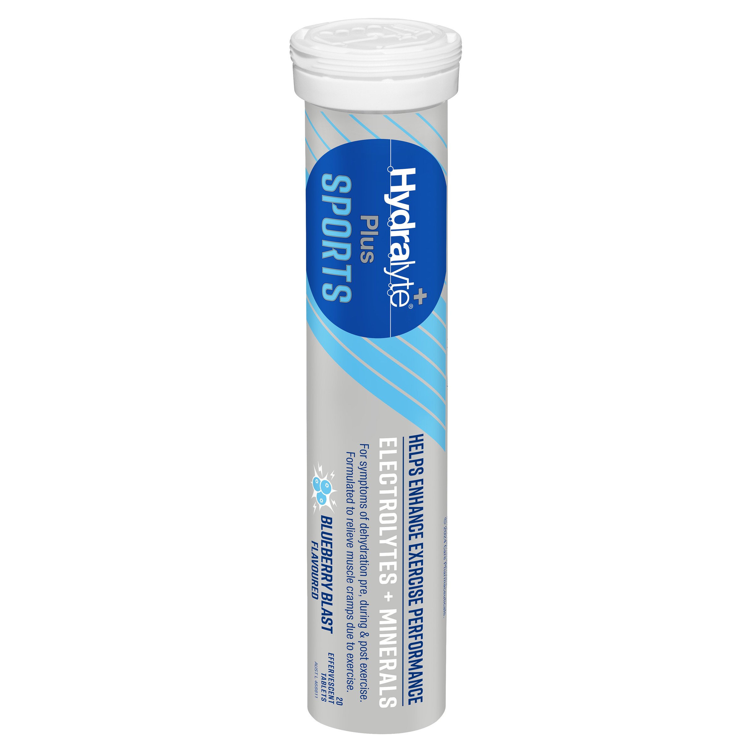 Hydralyte Plus Sports Effervescent Blueberry Blast 20 tablets - Image 9