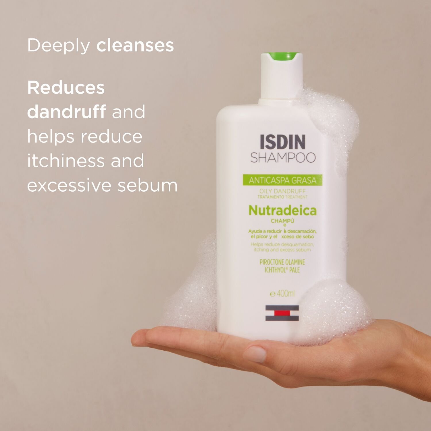 ISDIN Nutradeica Oily Dandruff Shampoo 200ml - Image 4