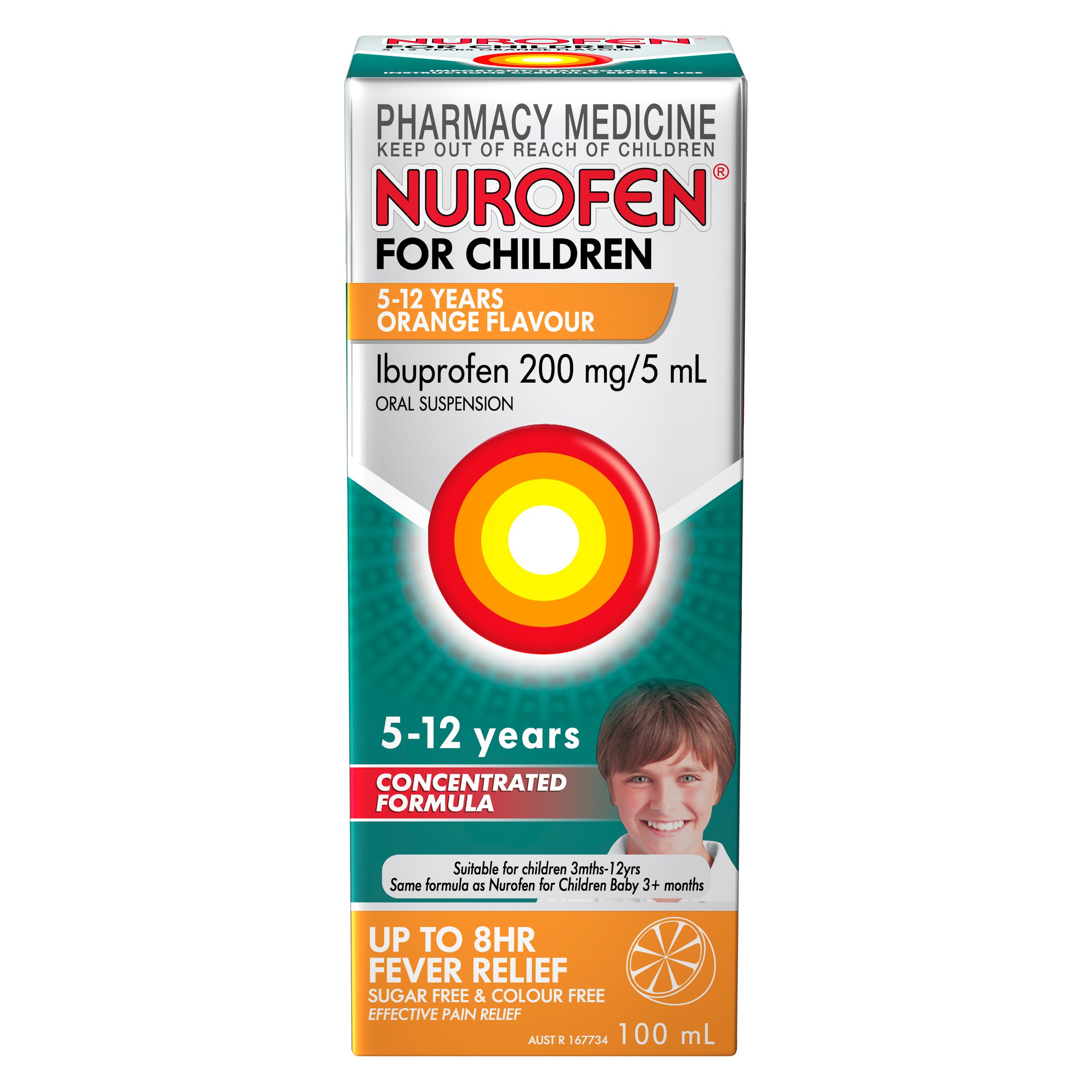 Nurofen For Children 5-12 Years Orange 100ml - Image 1