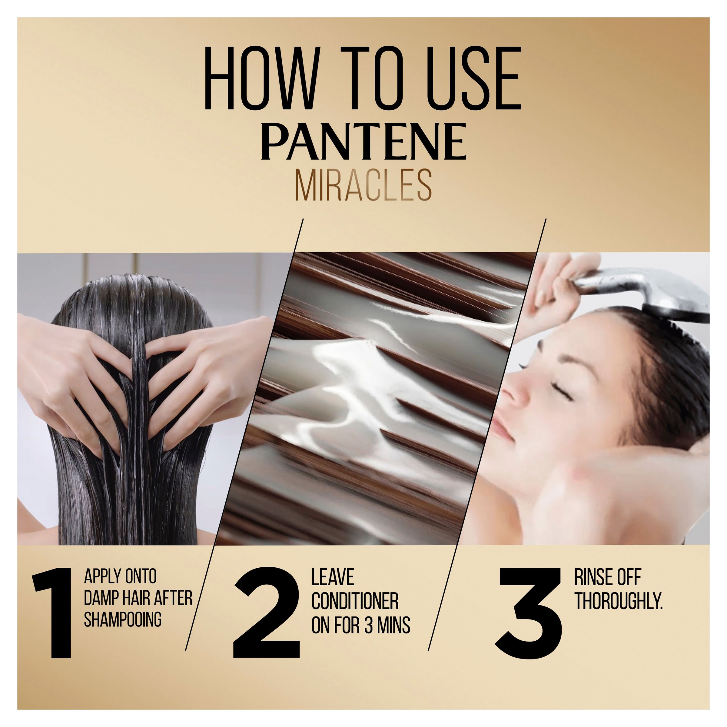 Pantene 3 Minute Miracle Biotin Daily Moisture Renew Conditioner 350ml - Image 6
