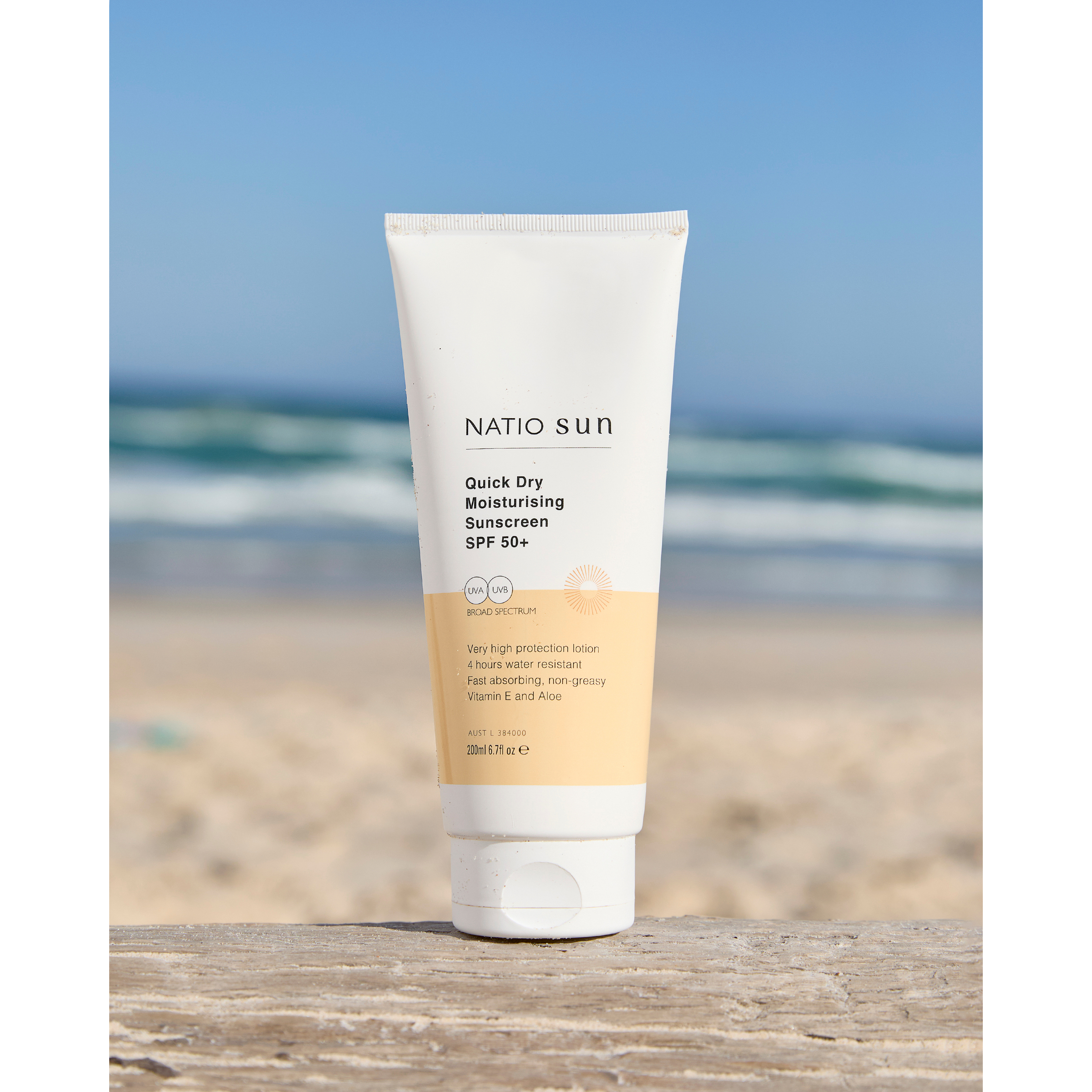 Natio Quick Dry Moisturising Sunscreen SPF 50+ 200ml - Image 4