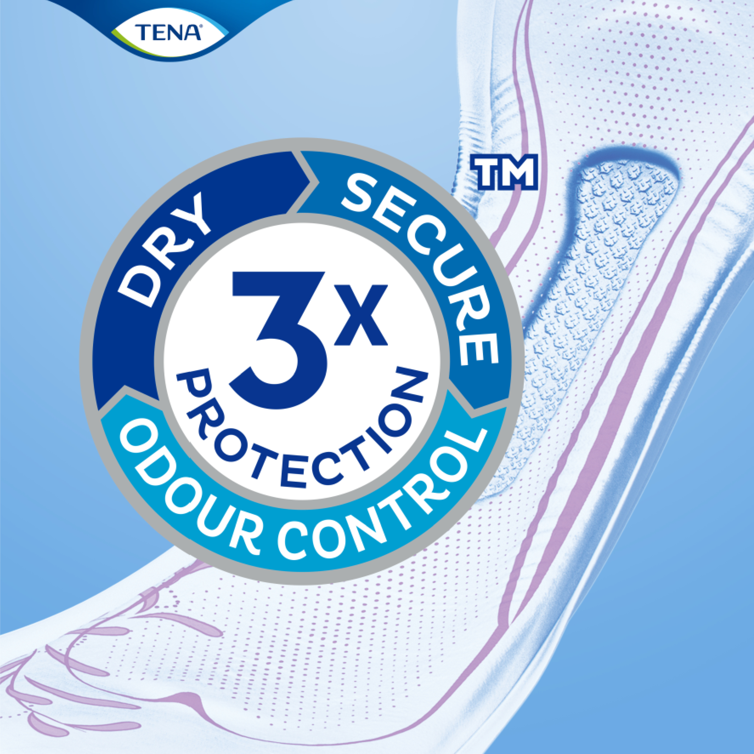 Tena Pads InstaDry Long Length 8 pack - Image 6