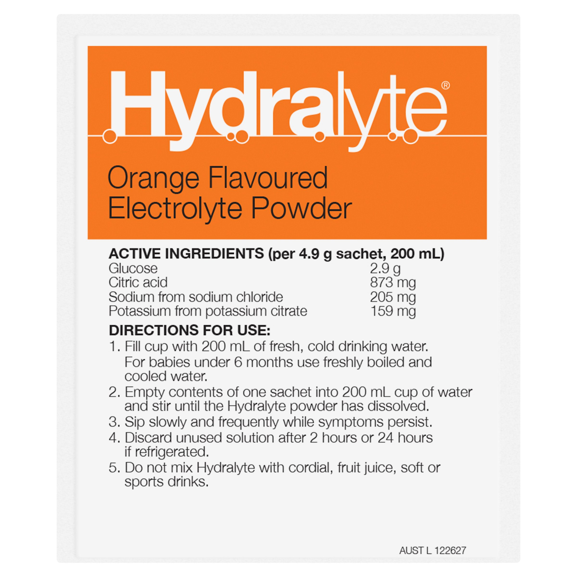 Hydralyte Electrolyte Powder Fruity Bliss 24 sachets - Image 8
