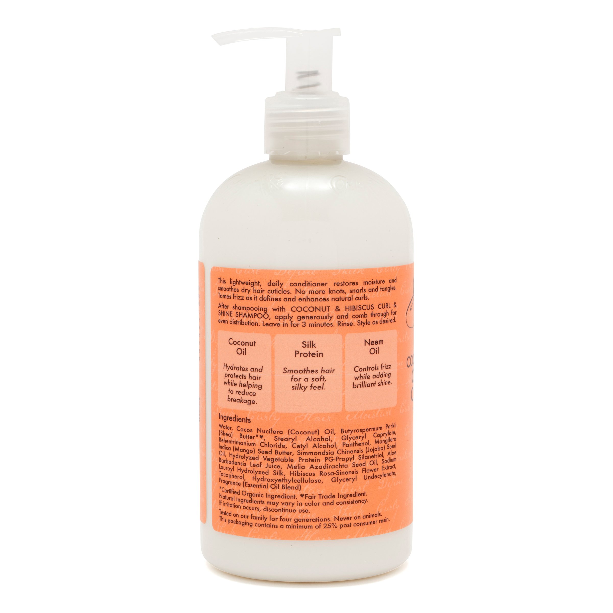 SheaMoisture Coconut & Hibiscus Curl & Shine Conditioner 384ml - Image 3