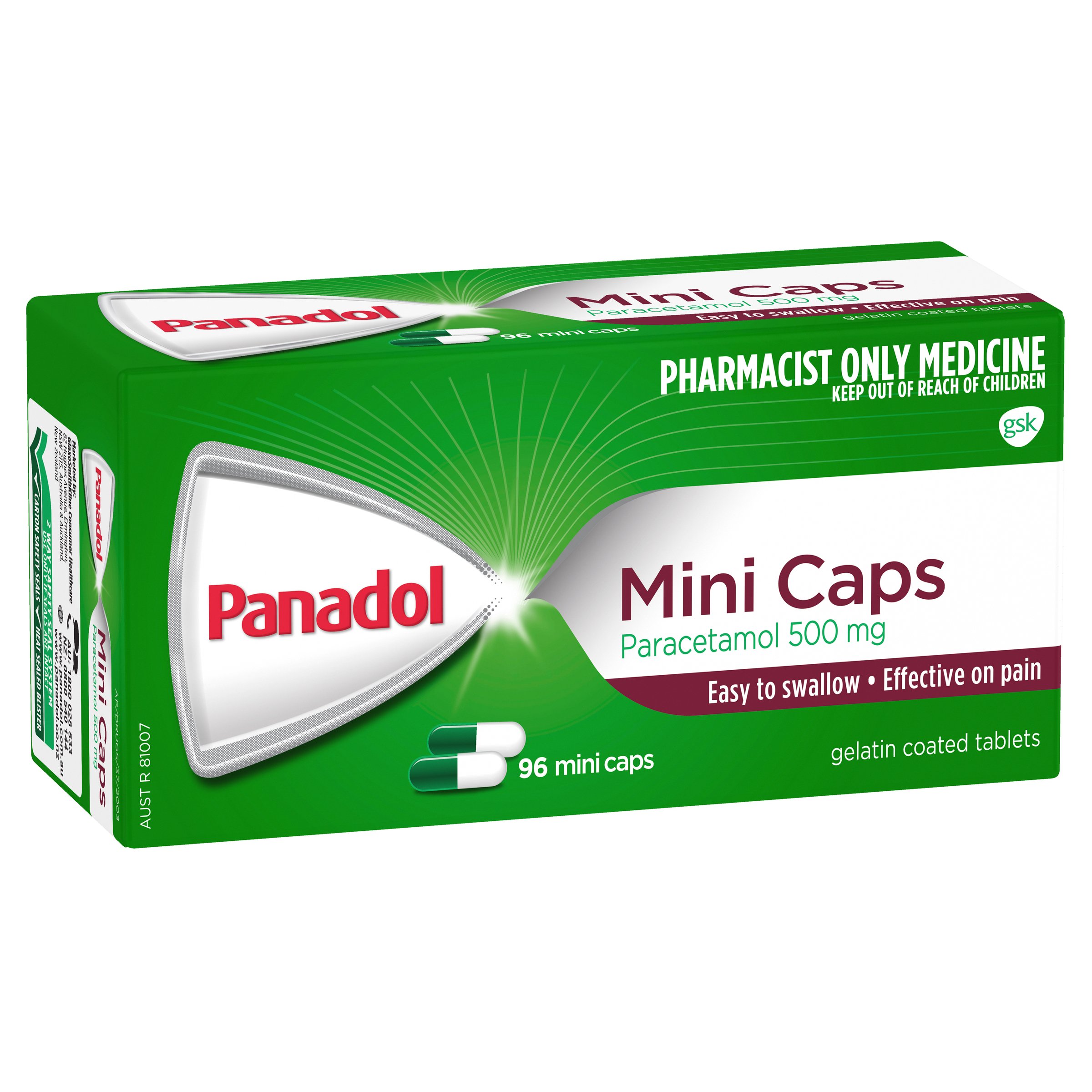 Panadol Mini Caps 96 caplets - Image 2