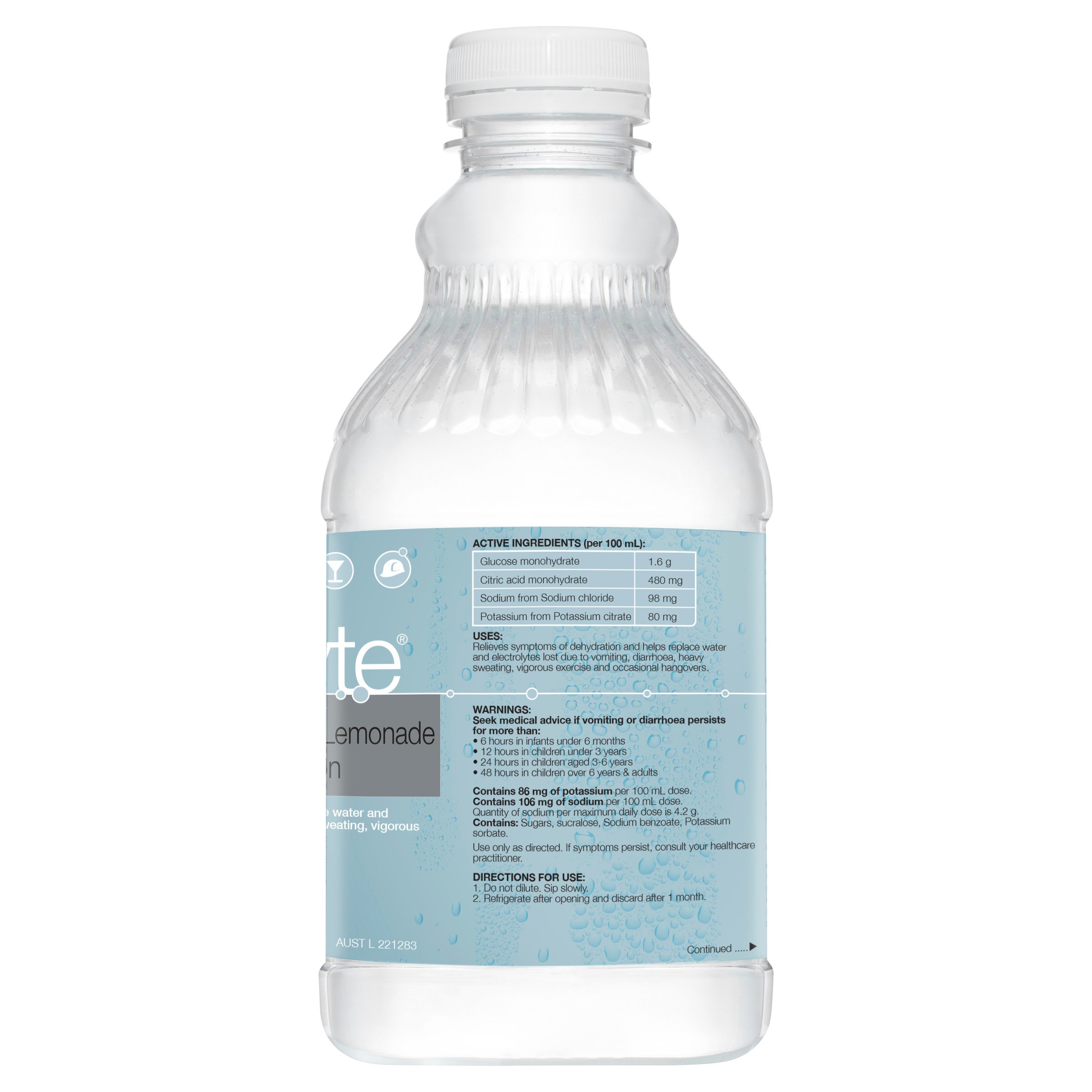 Hydralyte Colour Free Lemonade Flavoured Solution 1 litre - Image 3