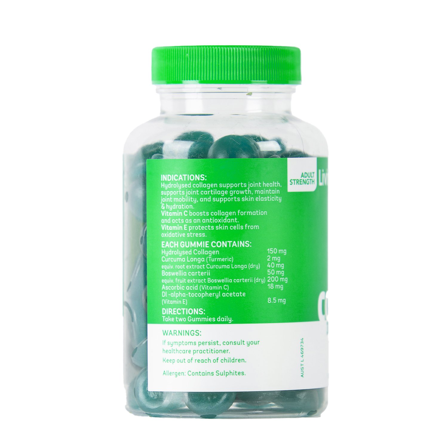 Living Healthy High Strength Gummies Collagen Joint Support 60 pastilles - Image 2