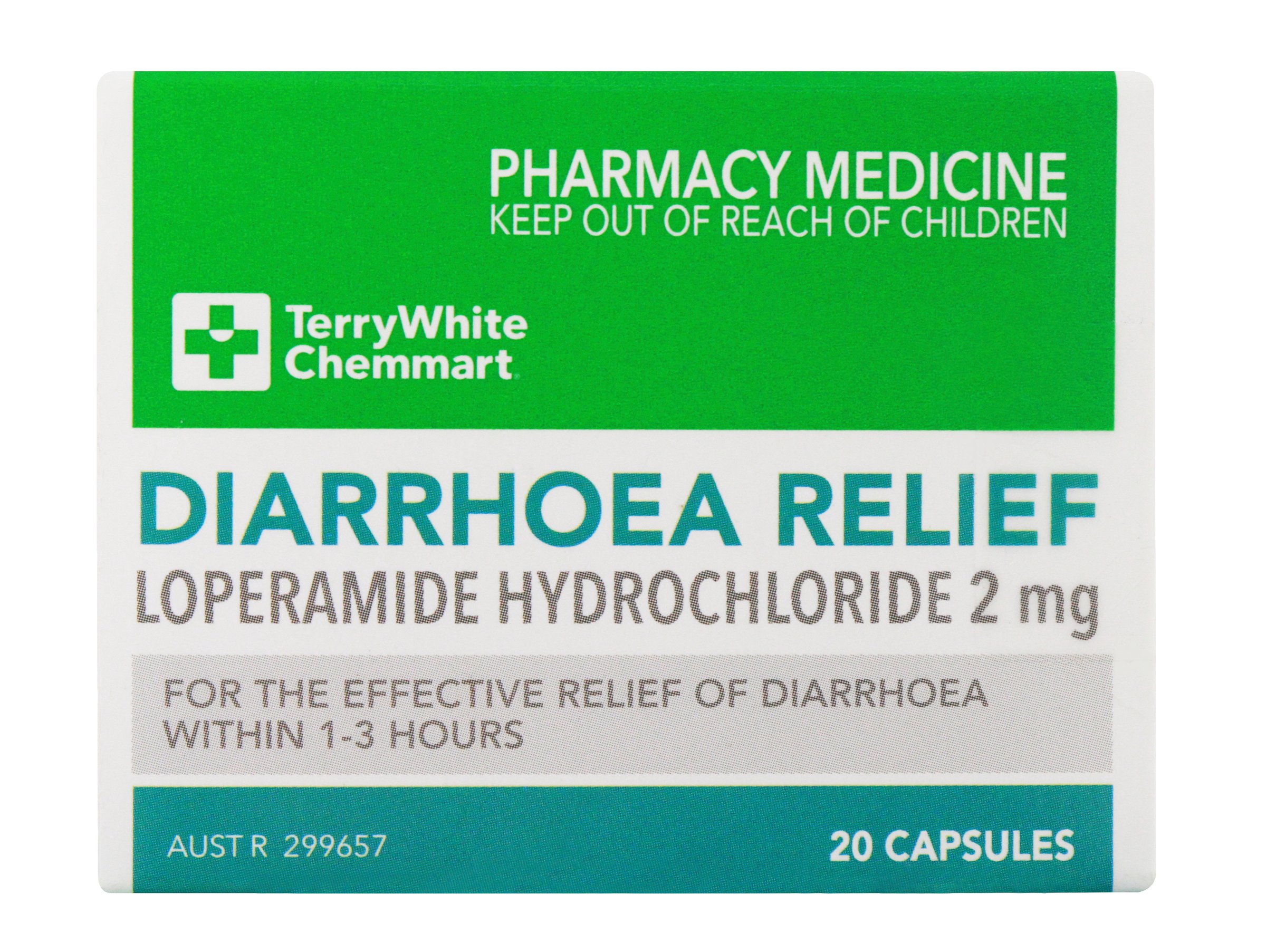 TerryWhite Chemmart Diarrhoea Relief 20 capsules - Image 1