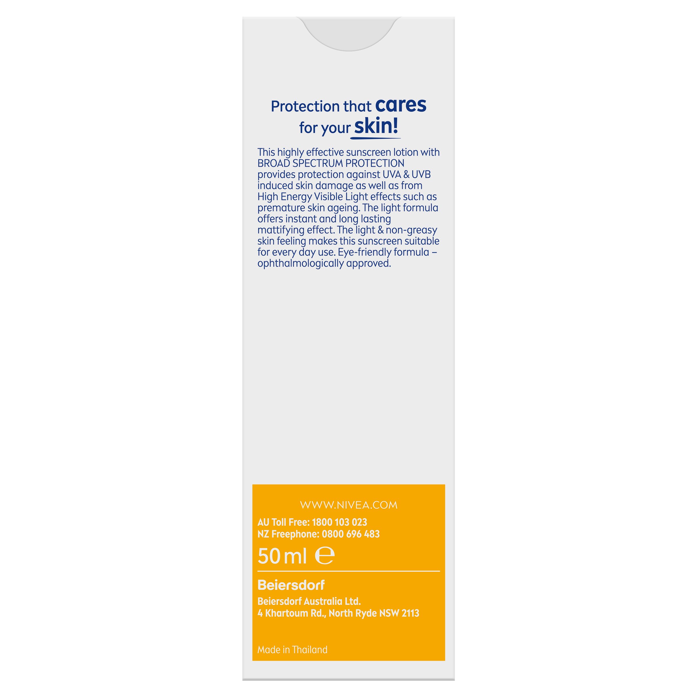 Nivea Sun UV Face Shine Control Cream SPF50 50ml - Image 2