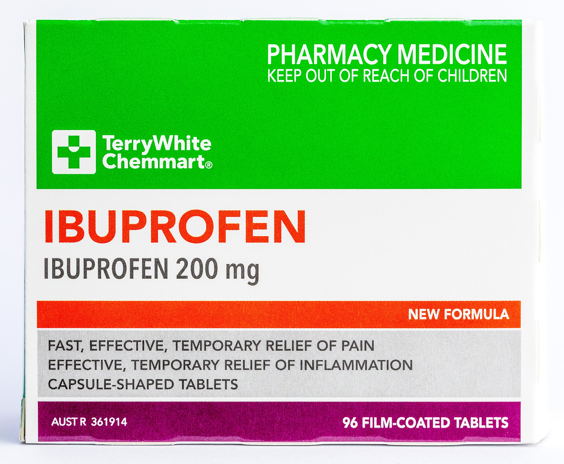 TerryWhite Chemmart Ibuprofen 200mg - 96 tablets - Image 1