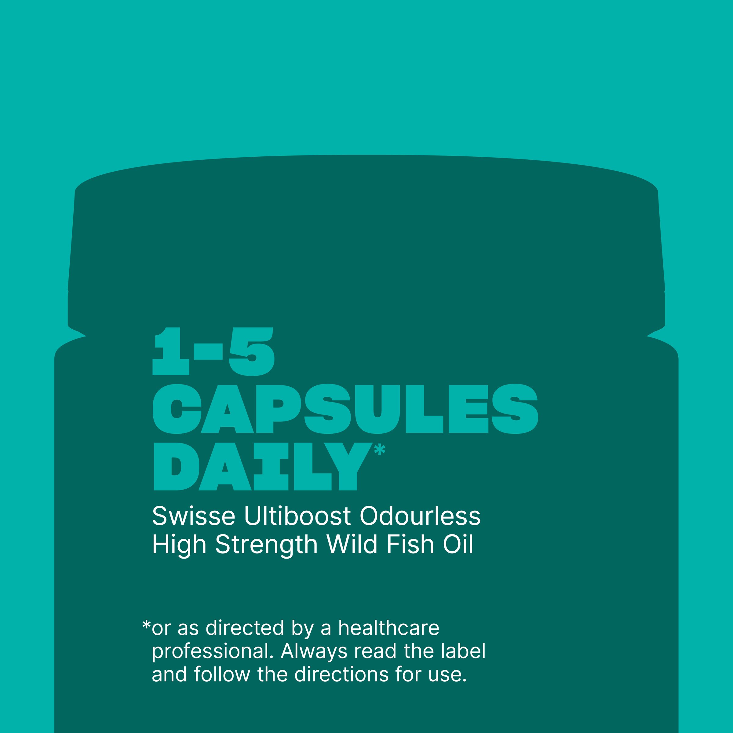 Swisse Ultiboost Odourless High Strength Wild Fish Oil 1500mg - 400 capsules - Image 6