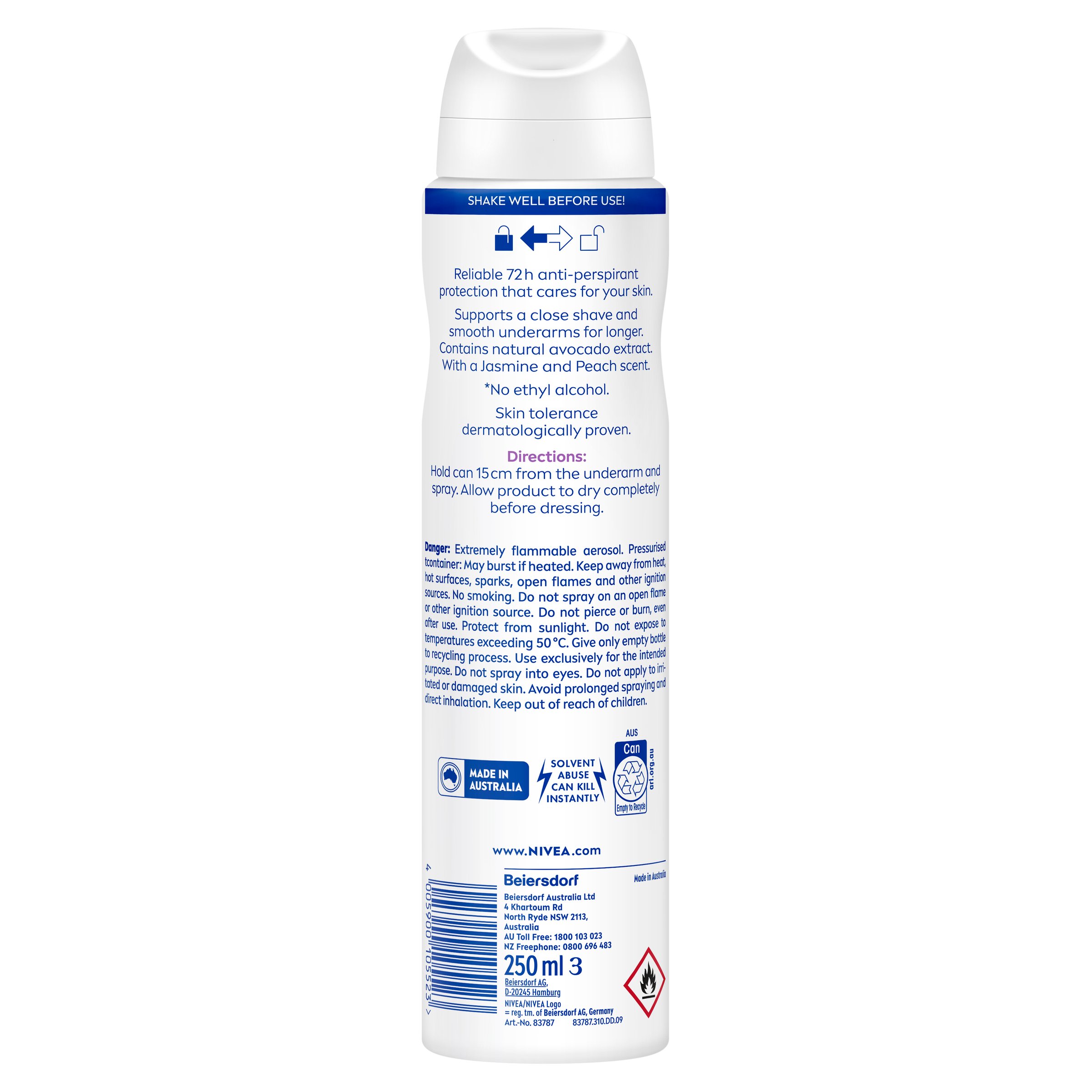 Nivea Deodorant Double Effect 250ml - Image 2