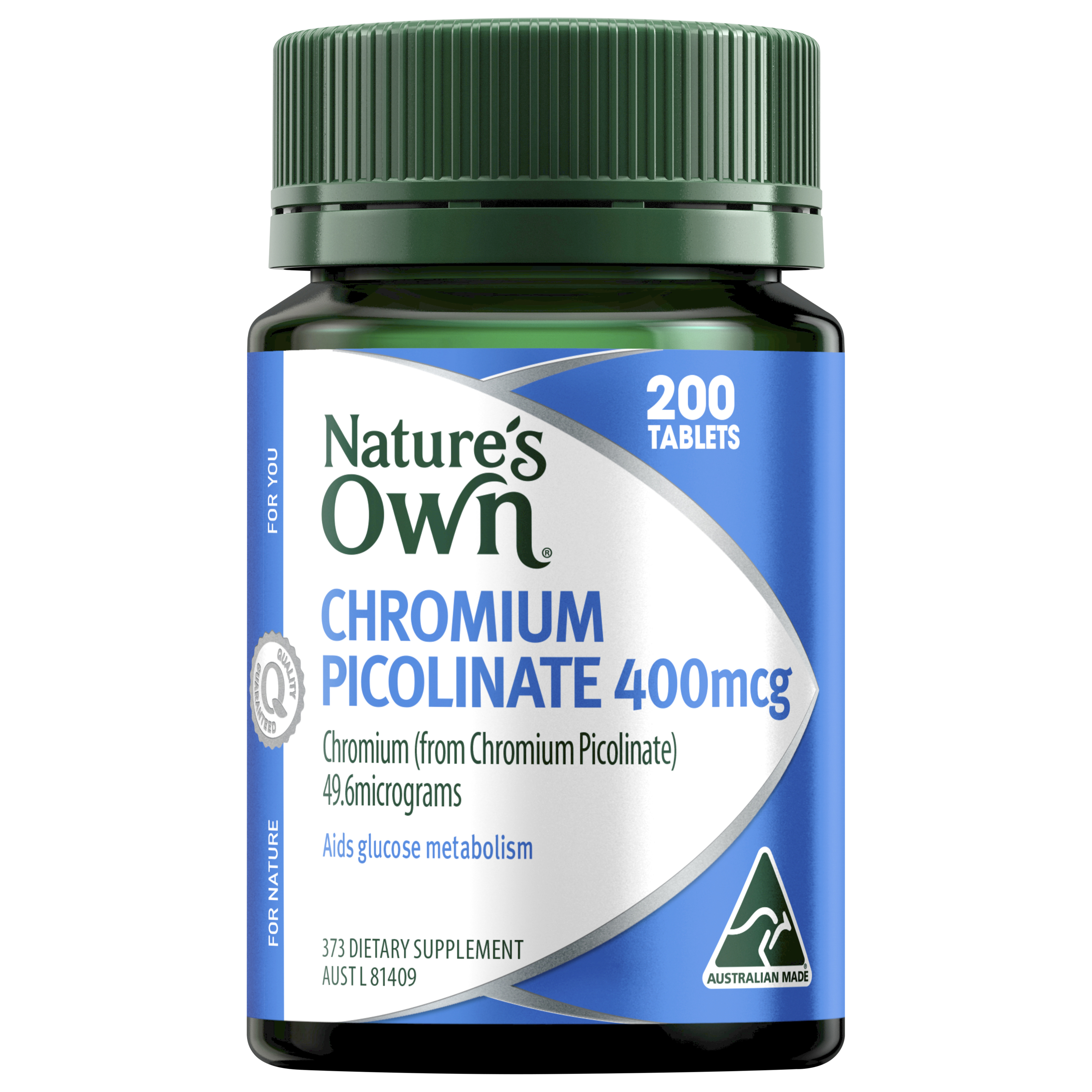 Nature's Own Chromium Picolinate 200 tablets - Image 1