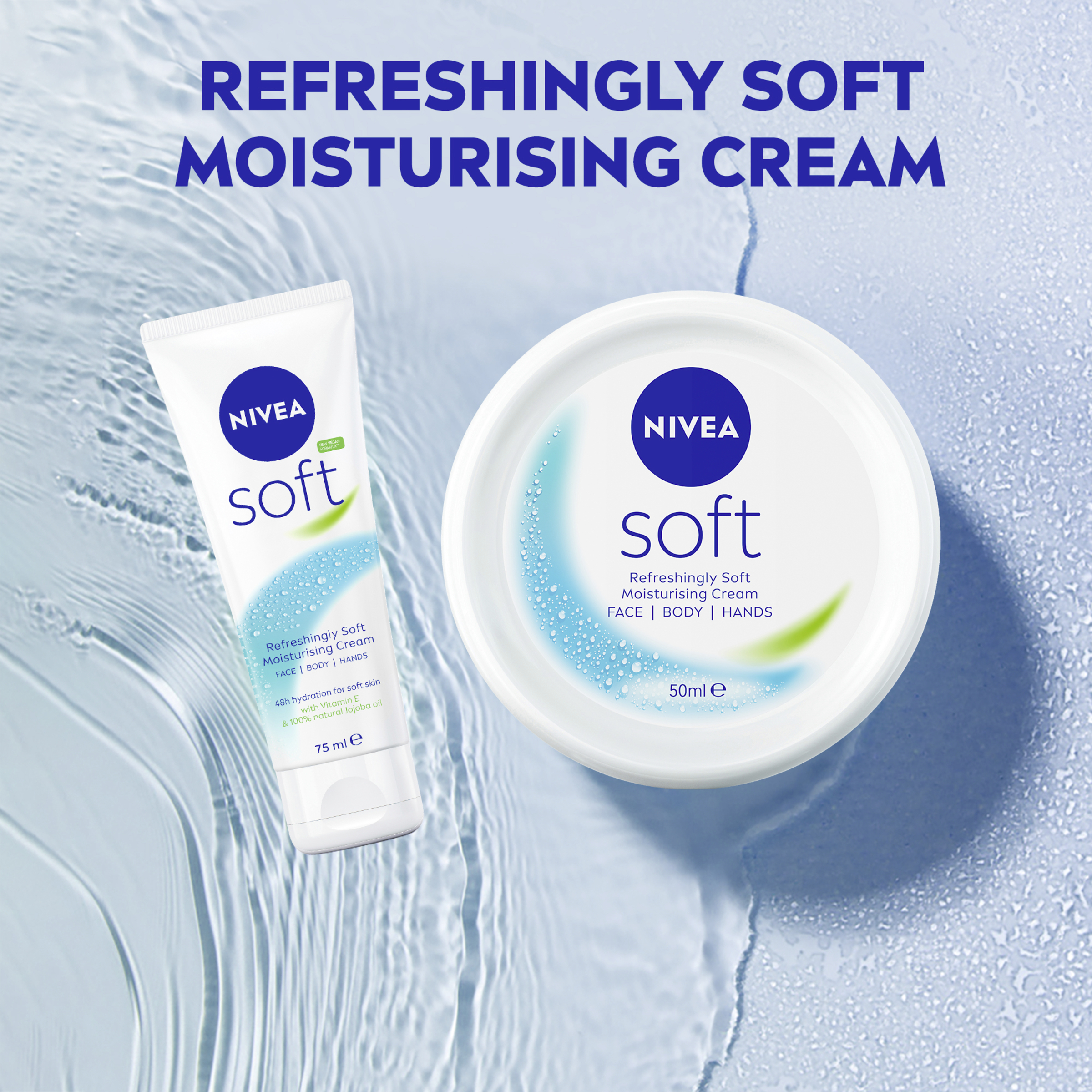 Nivea Moisturising Cream Soft Mini 50ml - Image 4