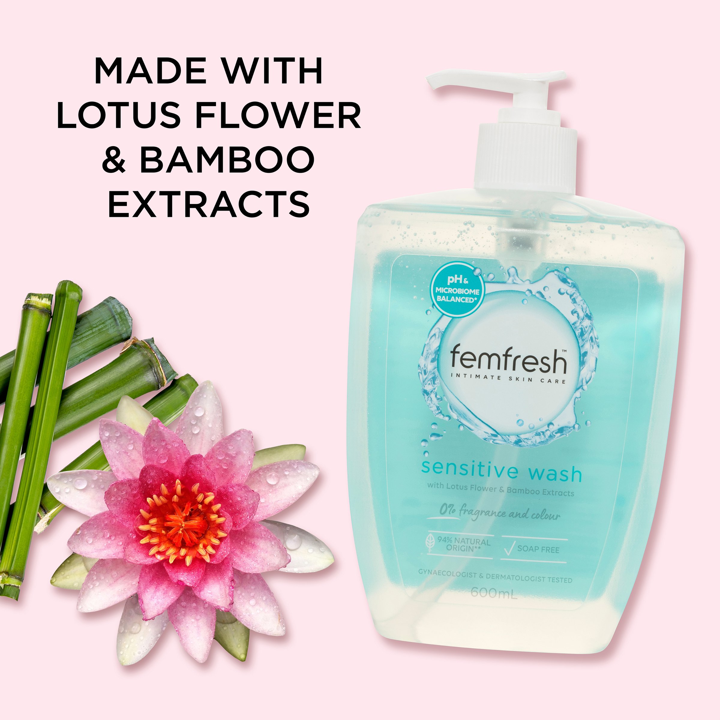 Femfresh Wash Sensitive 600ml - Image 10