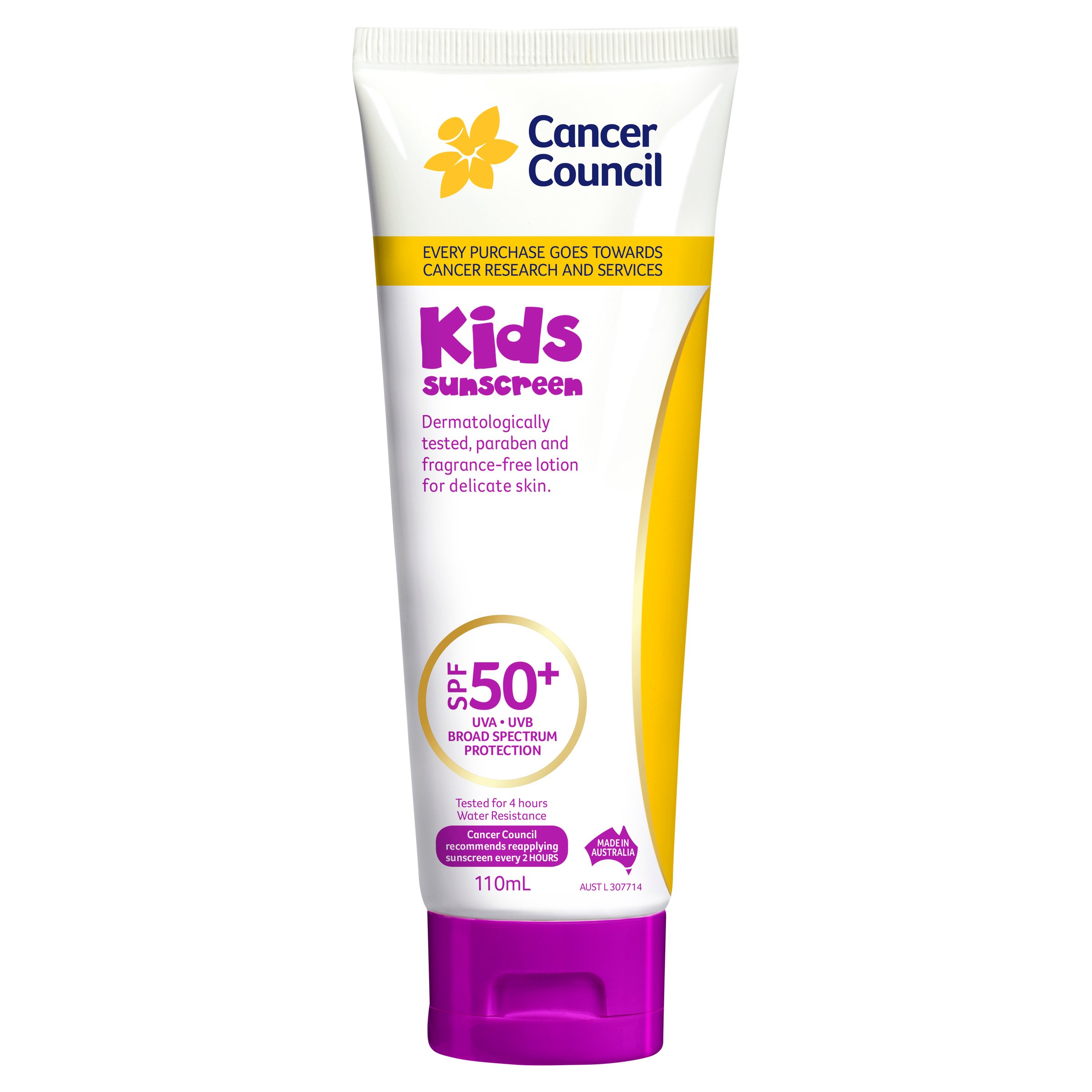 Cancer Council Kids Sunscreen Tube SPF 50+ - 110ml - Image 1