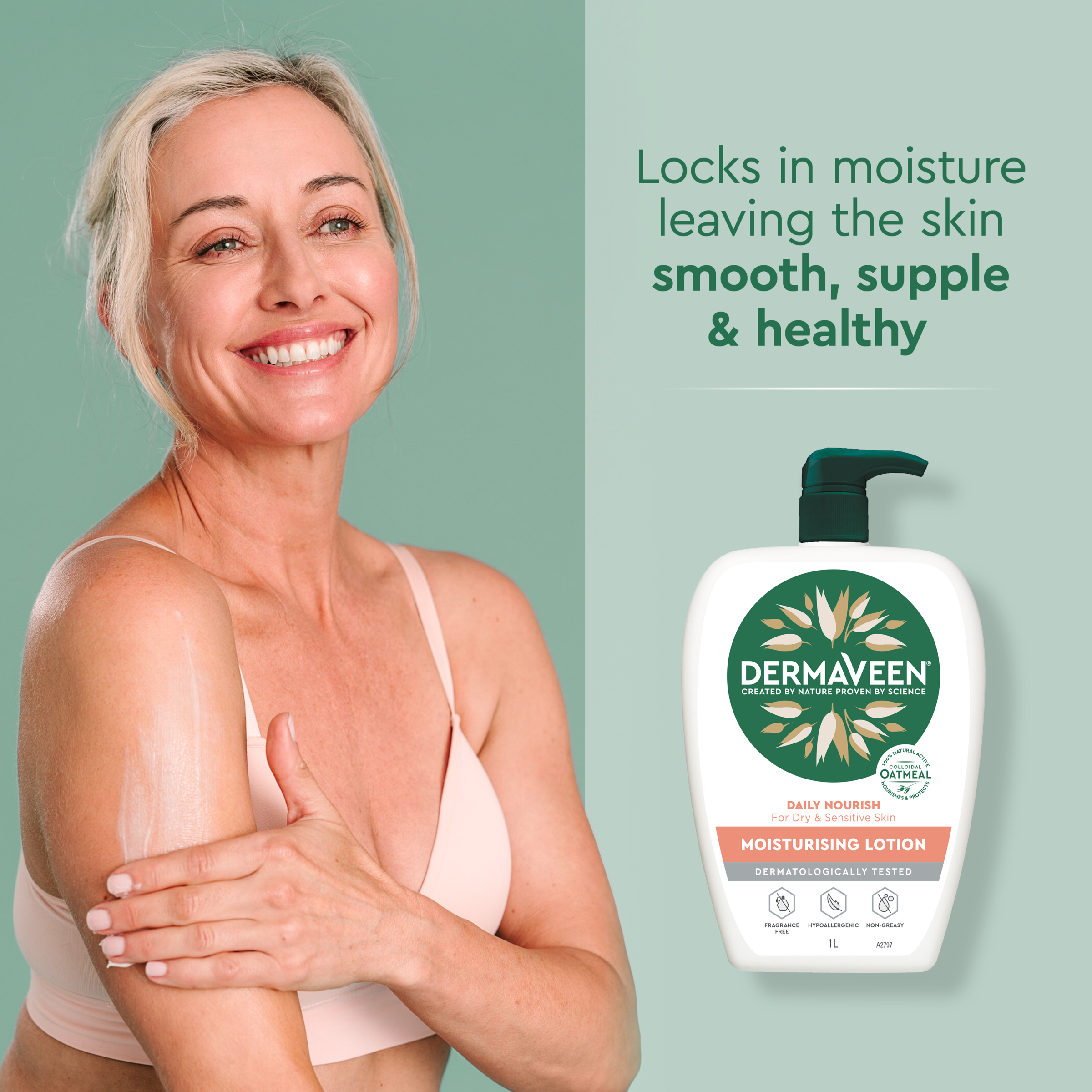 DermaVeen Daily Nourish Soap Free Wash 1 litre - Image 3