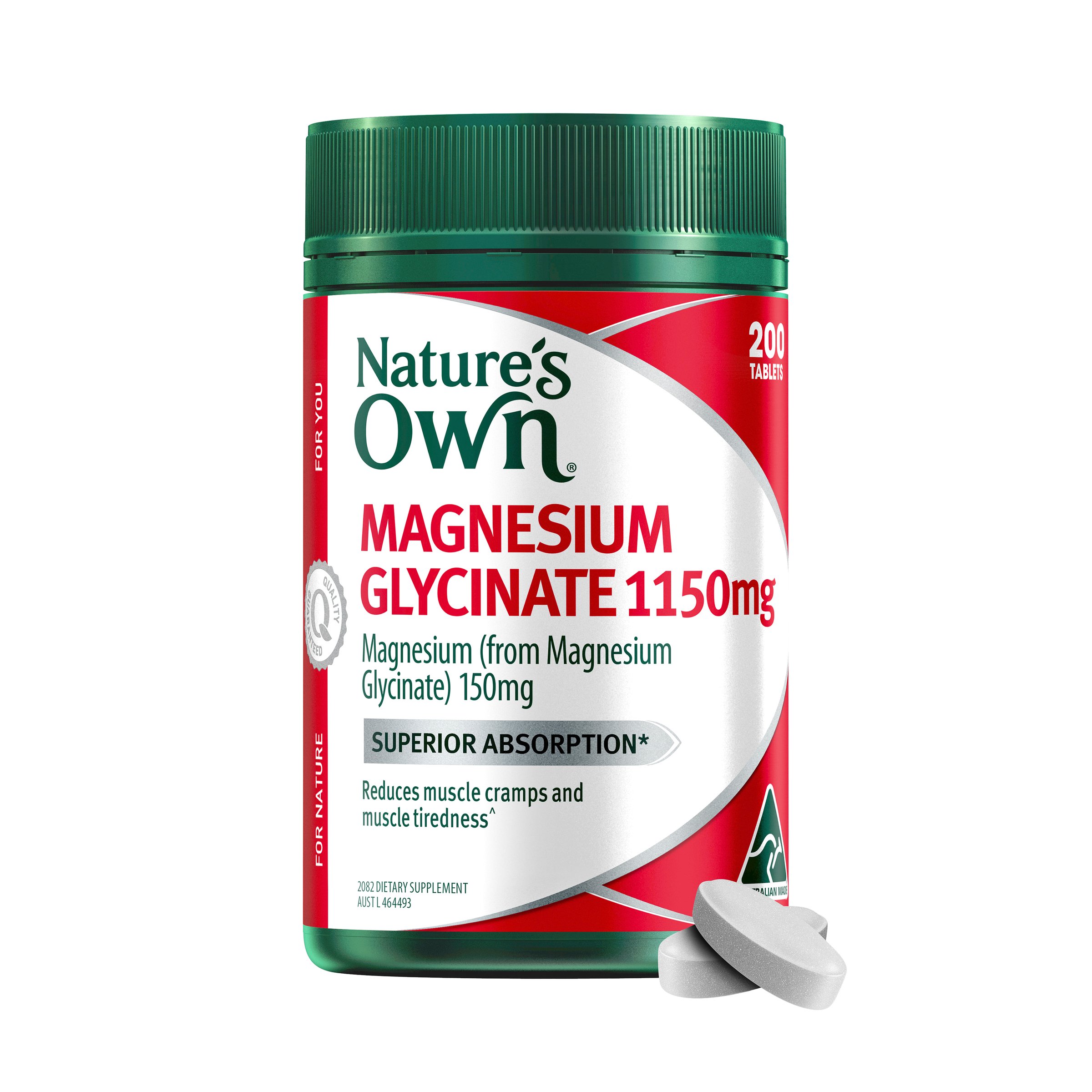 Nature's Own Magnesium Glycinate 1150mg - 200 tablets - Image 9