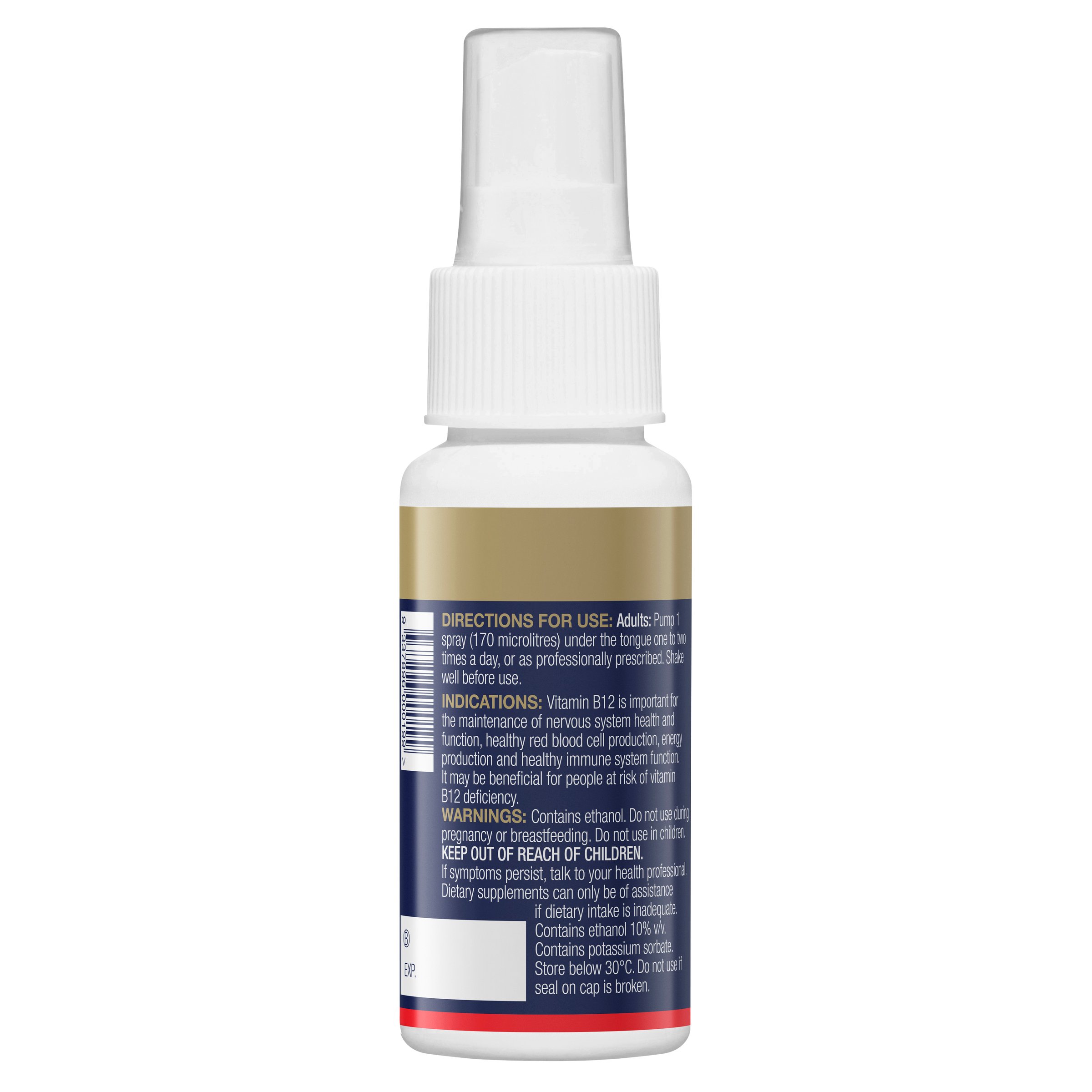 BioCeuticals B12 Liquid Peppermint Flavour Oral Spray 50ml - Image 3