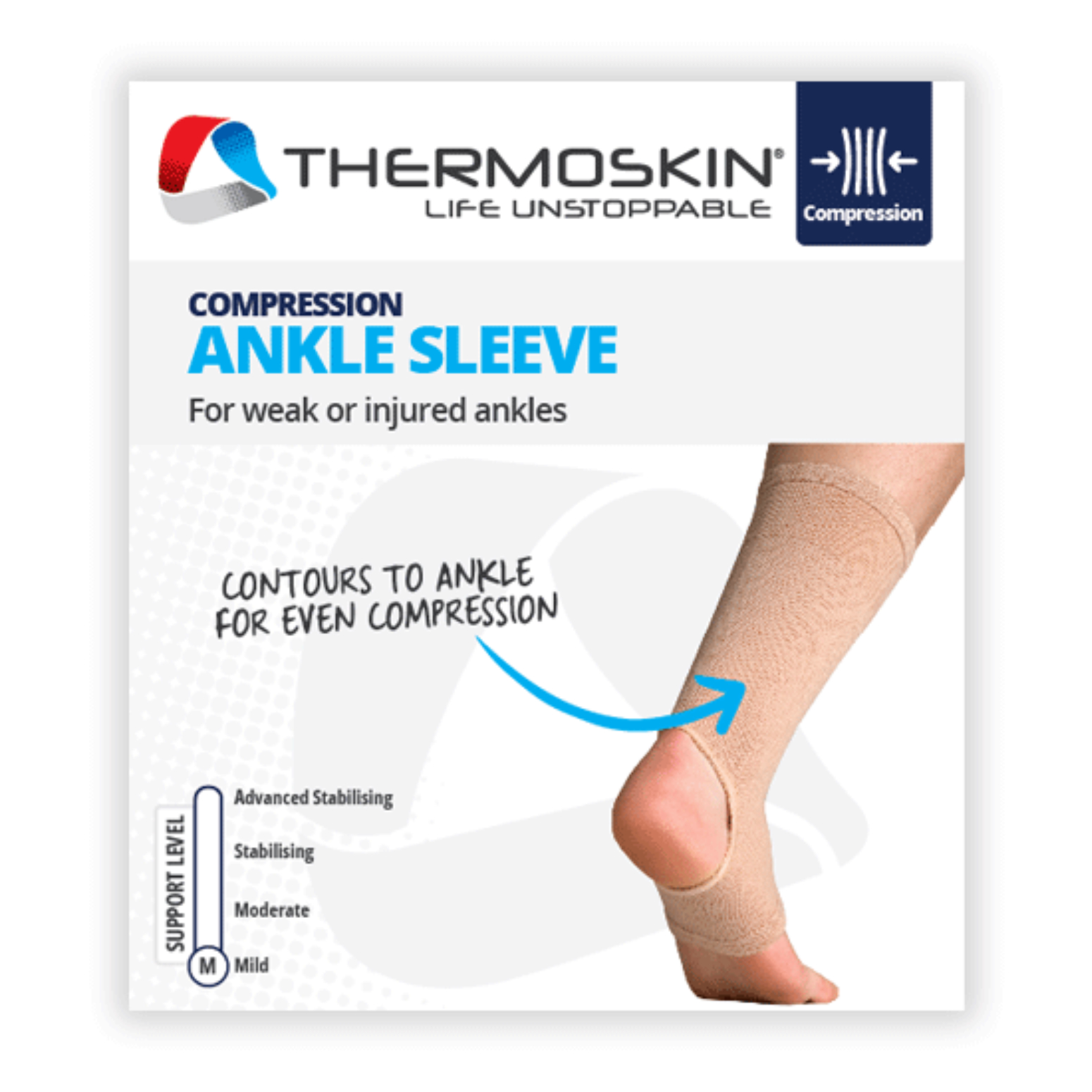 Thermoskin Compression Ankle Sleeve Large - Image 2