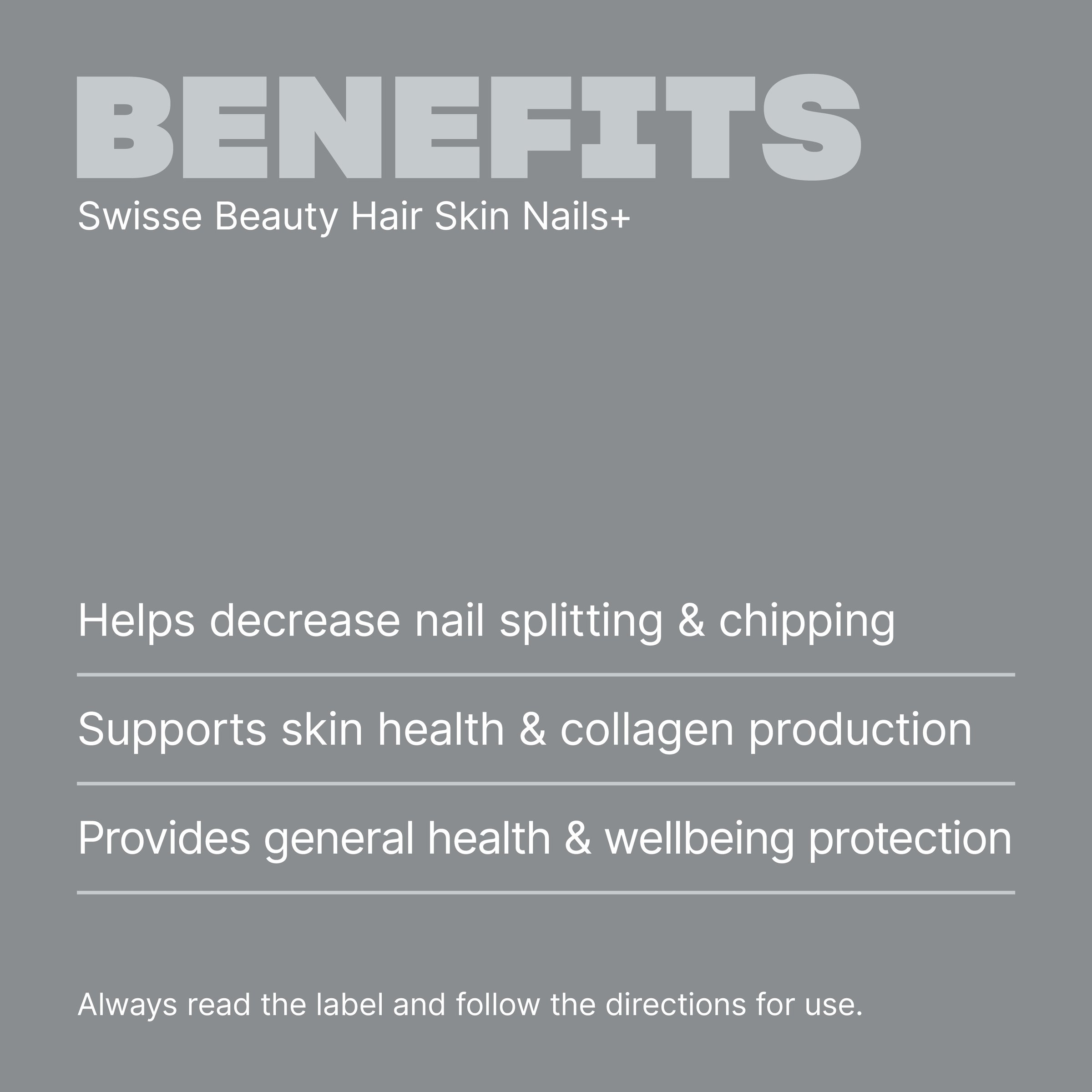 Swisse Beauty Hair Skin Nails+ 100 tablets - Image 4