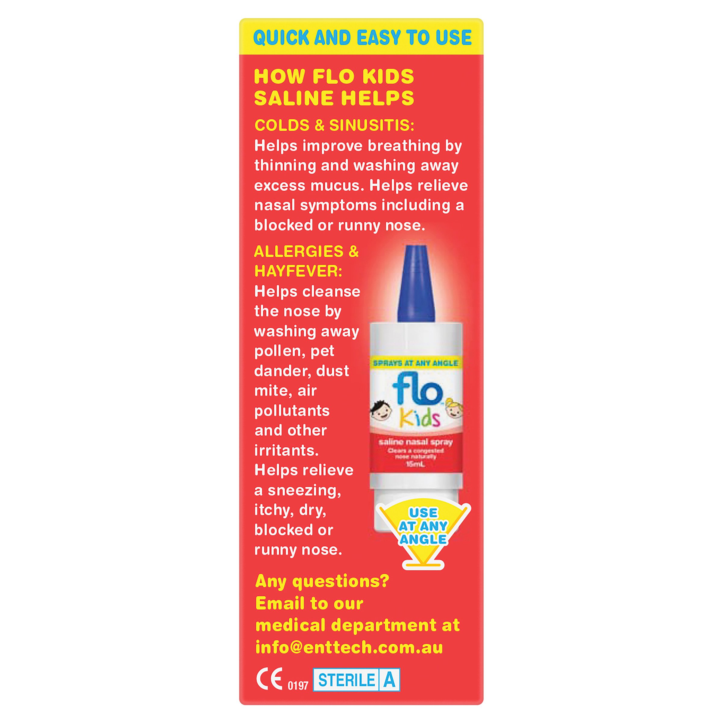 FLO Kids Saline Nasal Spray 15ml - Image 4