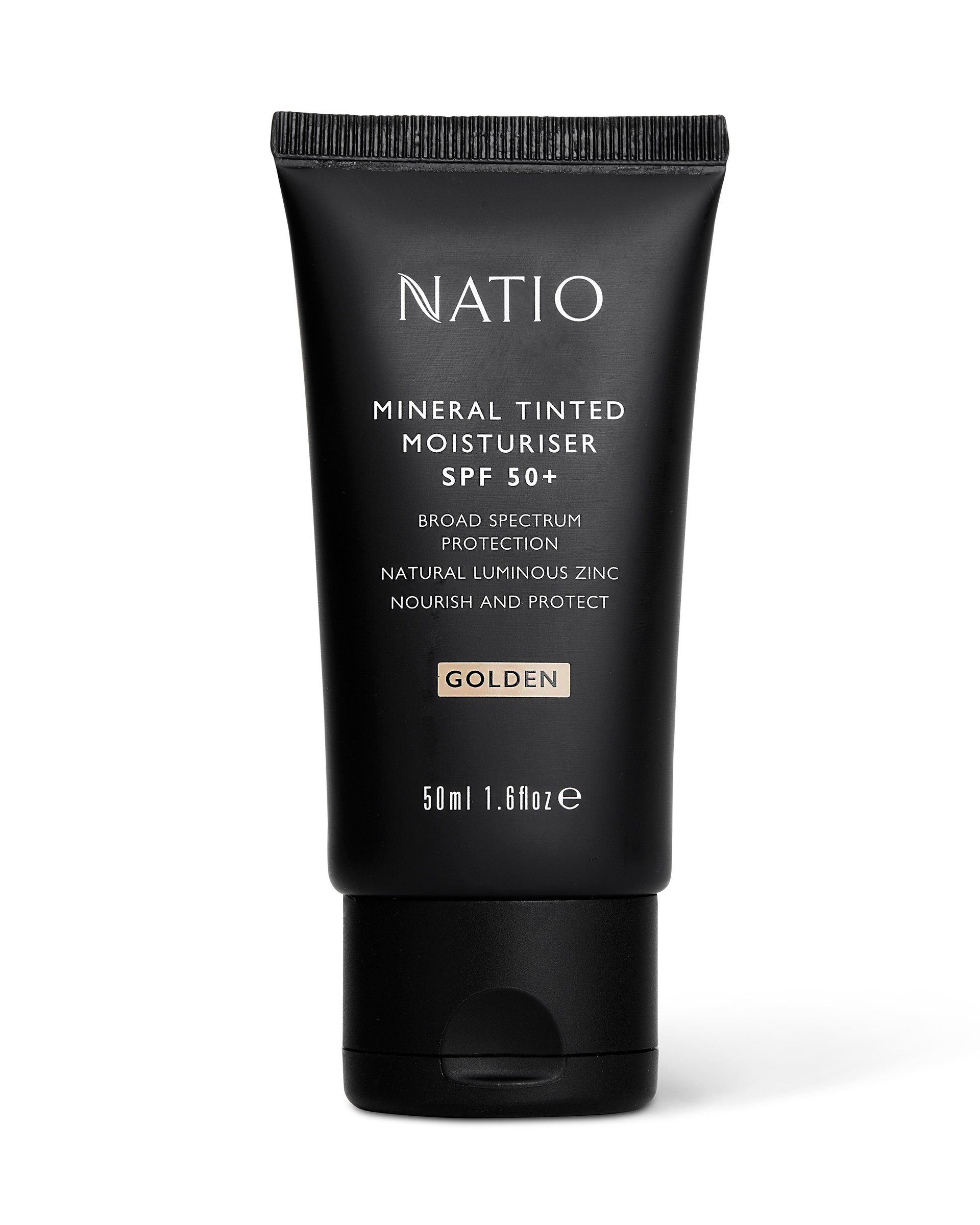 Natio Mineral Tinted Moisturiser SPF50+ Golden 50ml - Image 1