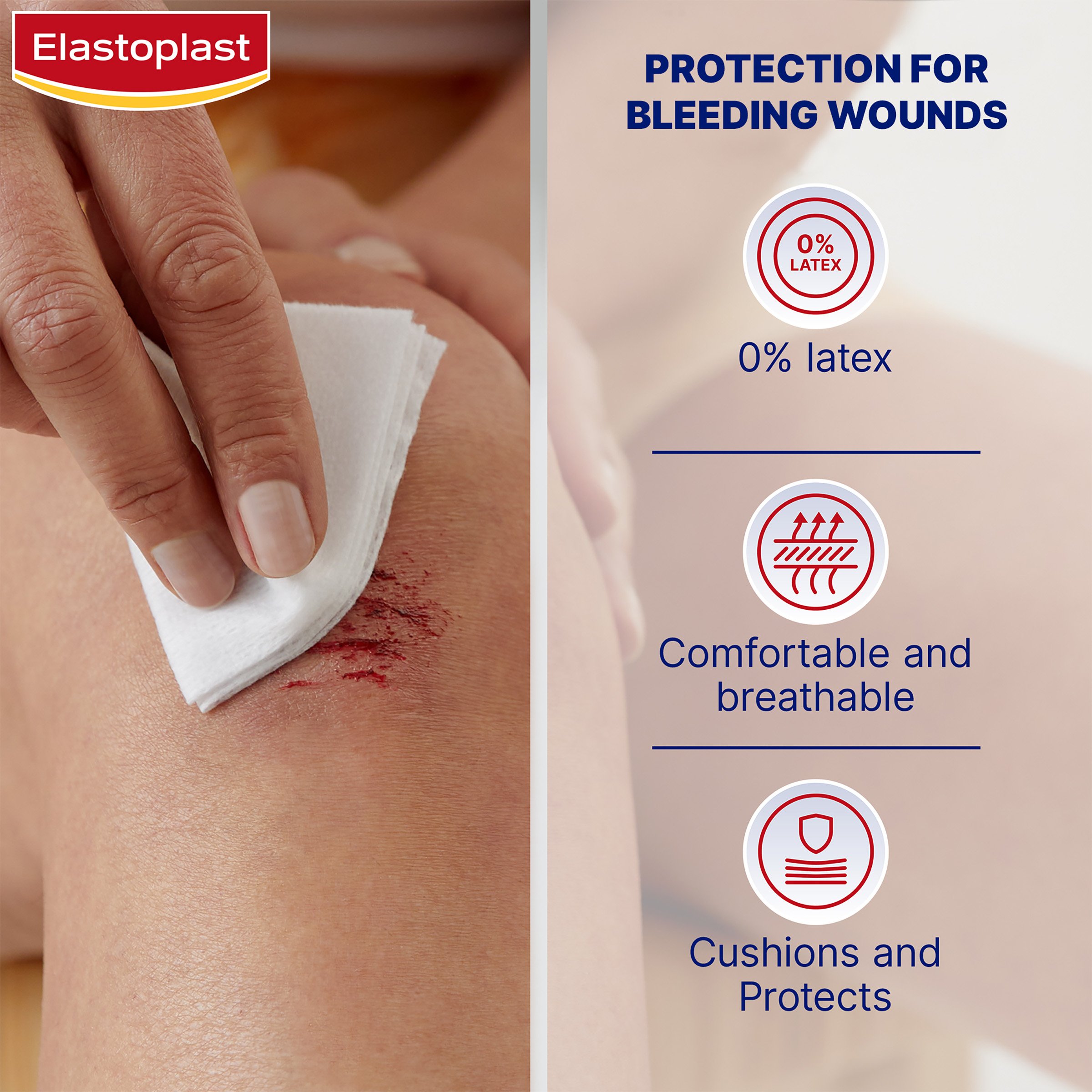 Elastoplast Soft Gauze Sterilized 7.5 X 7.5cm 10 - 1 each - Image 4