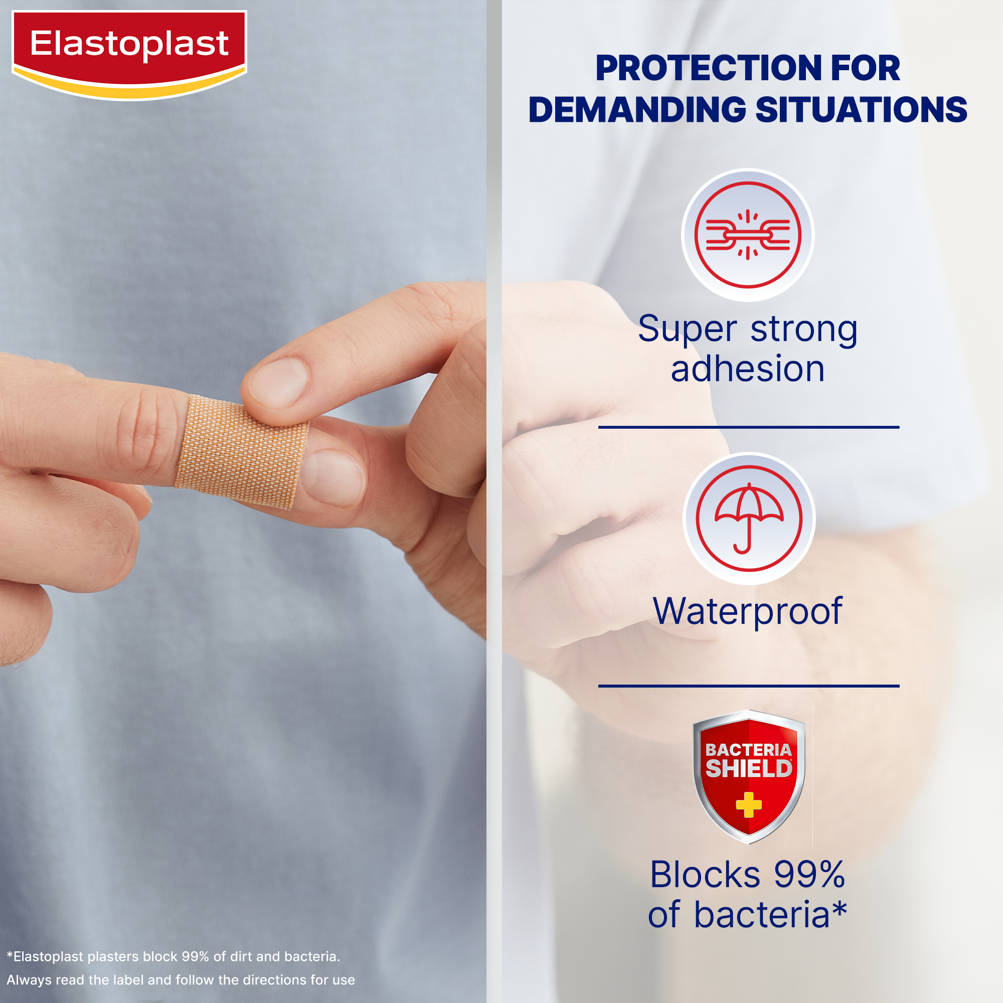 Elastoplast Heavy Fabric Waterproof XL Strips 10 pack - Image 6