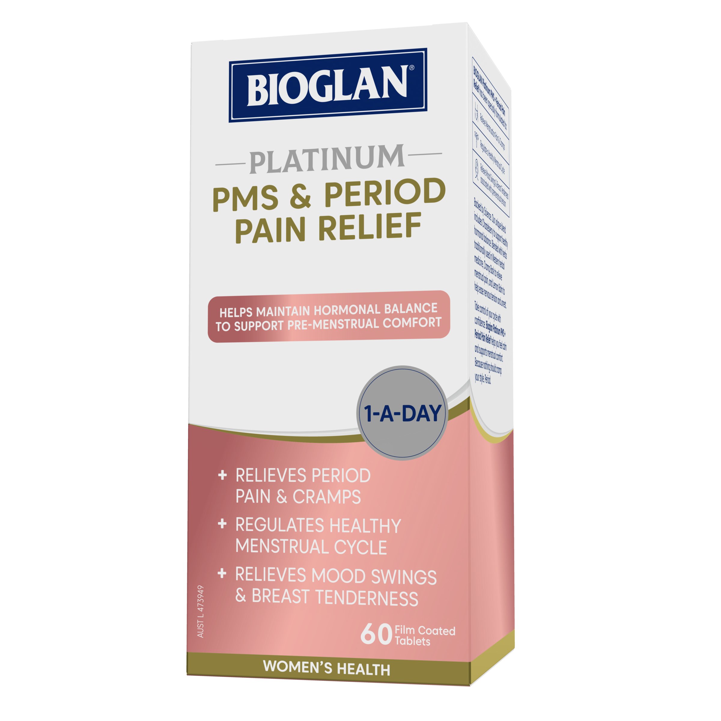 Bioglan PMS & Period Pain Relief 60 capsules - Image 2