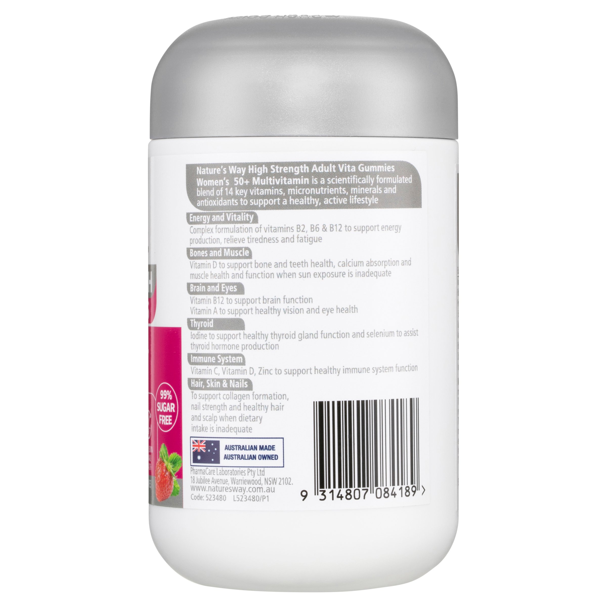 Nature's Way High Strength Adult Vita Gummies Women's 50+ Multivitamin 50 pastiles - Image 2