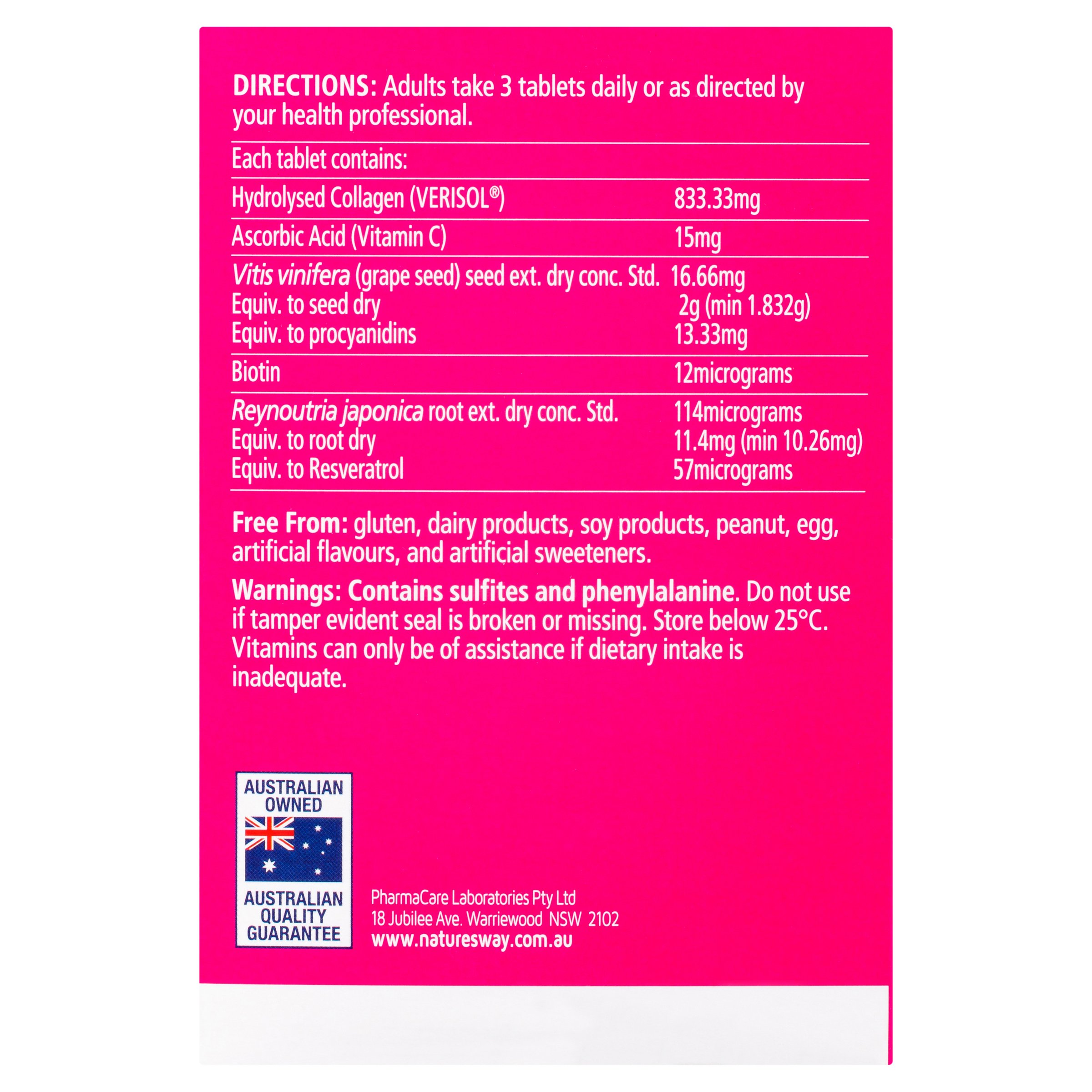 Nature's Way Beauty Collagen 120 tablets - Image 4