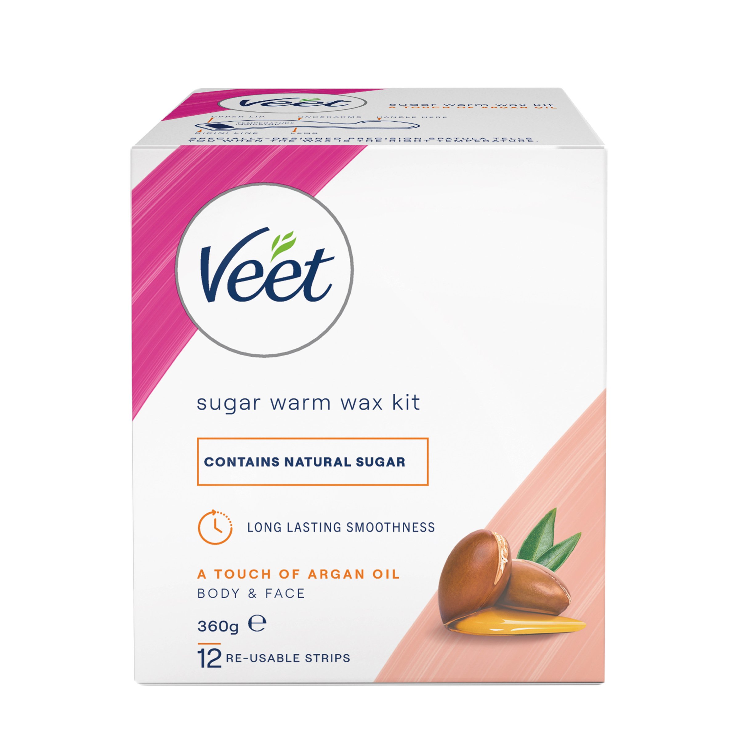 Veet Warm Wax Argan Oil 360g - Image 1