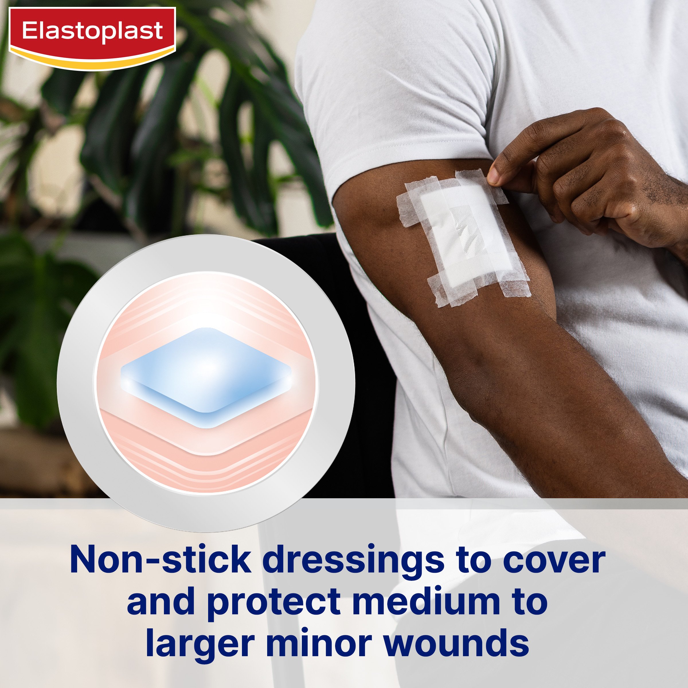 Elastoplast Non-Stick Dressings 5cm X 7.5cm White 5 pack - Image 3