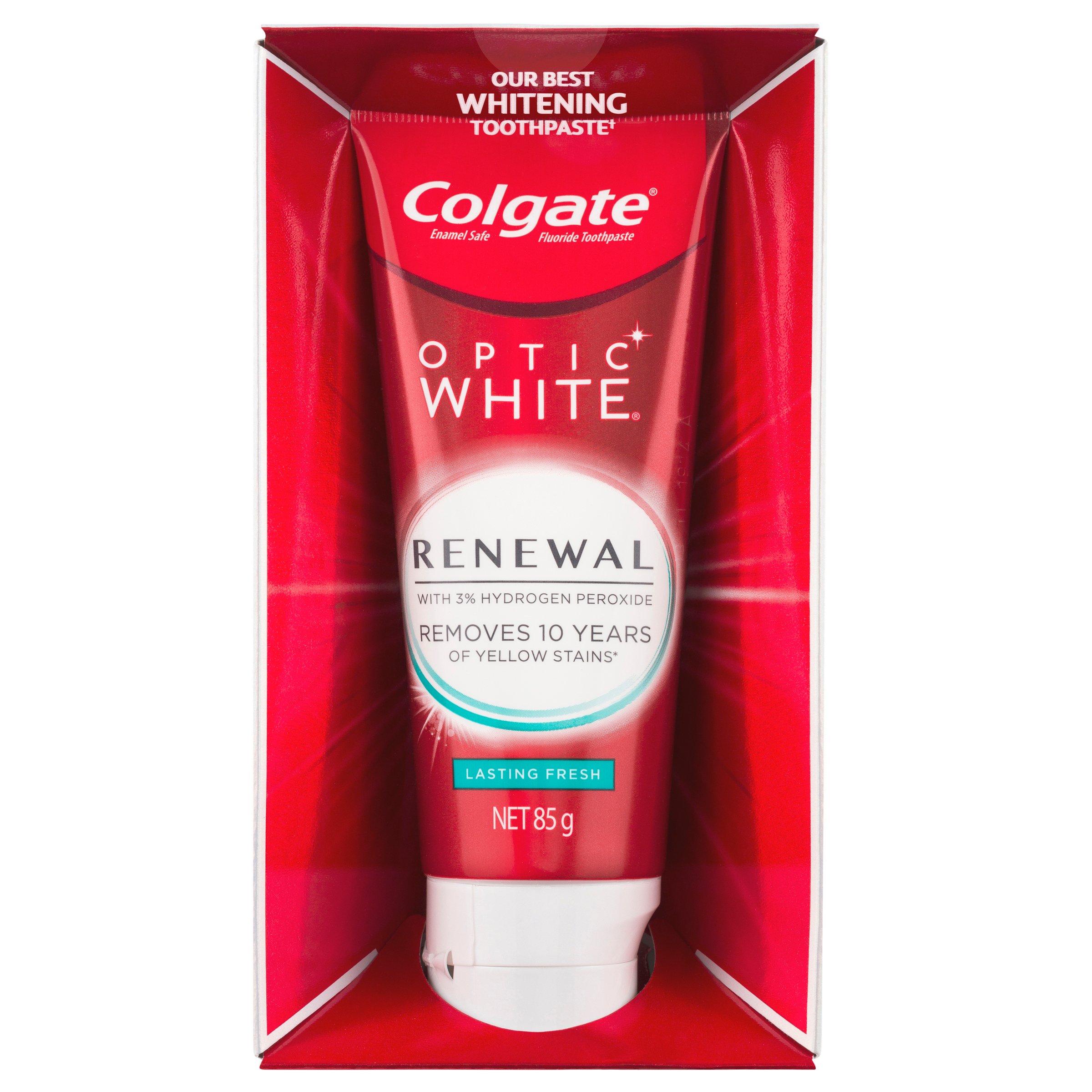Colgate Optic White Toothpaste Renewal Lasting Fresh 85g - Image 1