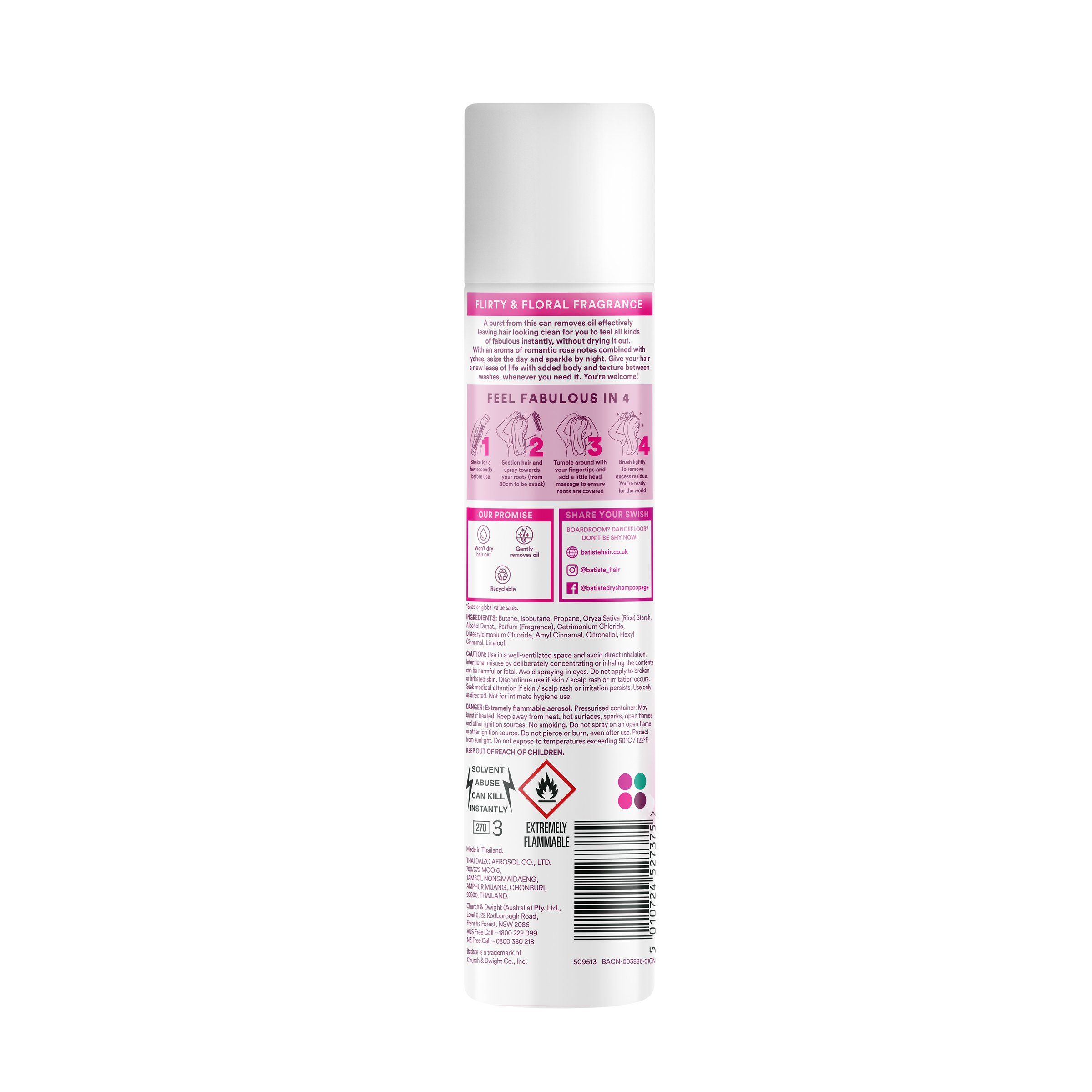 Batiste Dry Shampoo Blush 200ml - Image 2