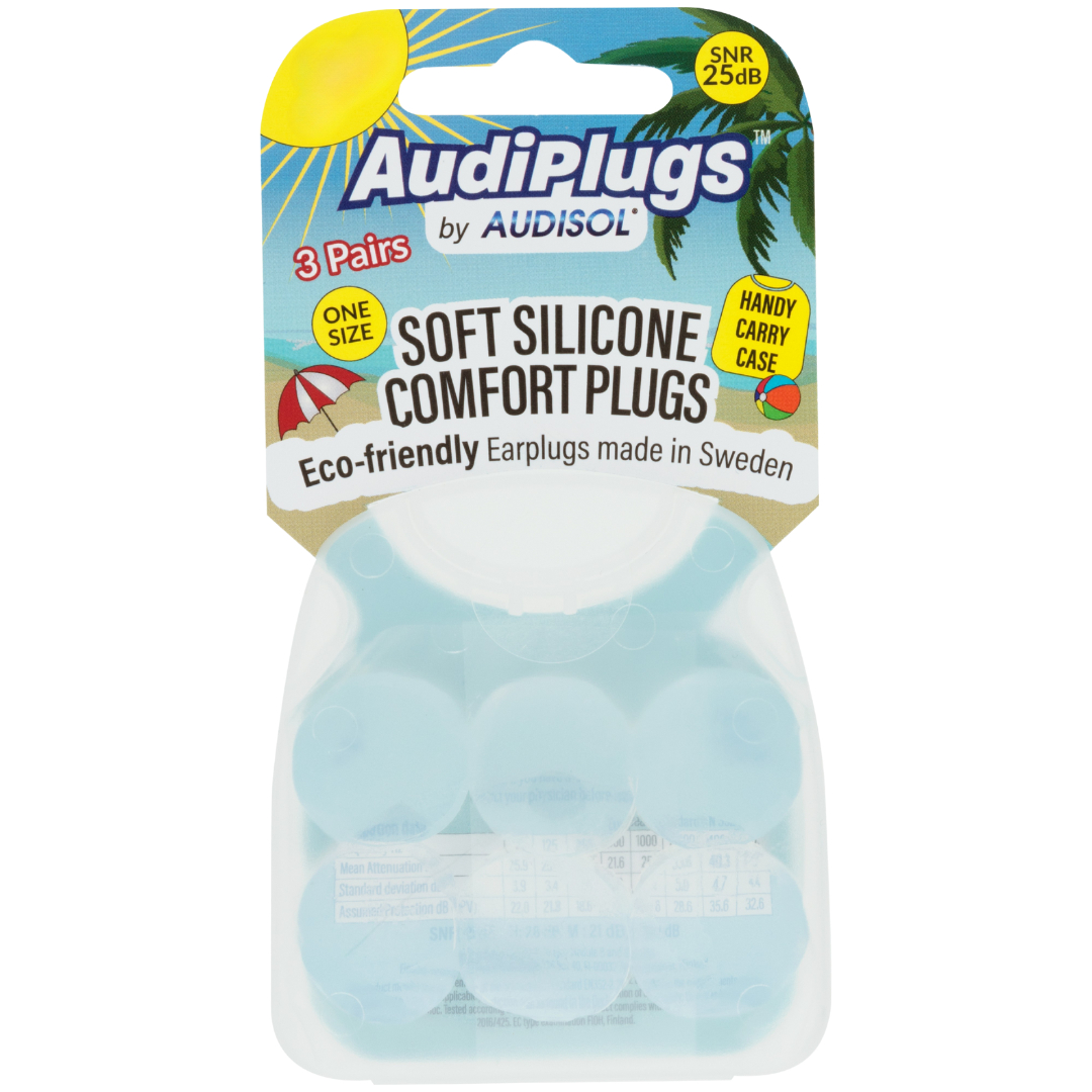 Audiplugs Soft Silicone Comfort Plugs 3 pairs