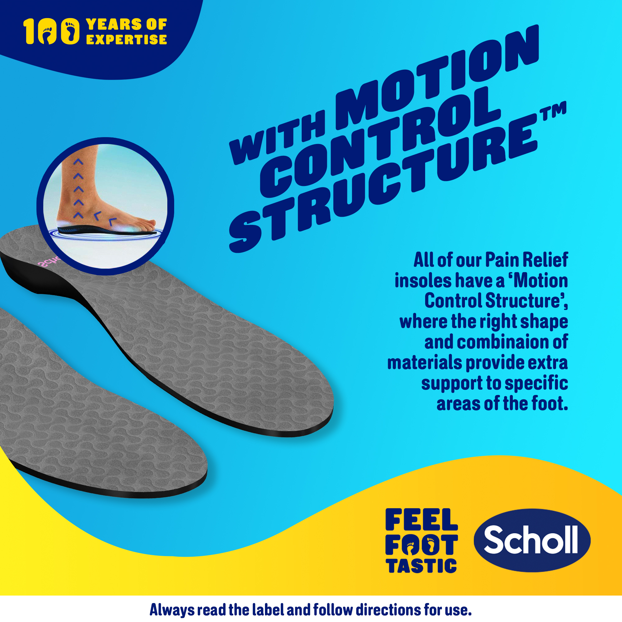 Scholl In Balance Pain Relief Plantar Fasciitis Orthotics - Medium 1 pair - Image 9