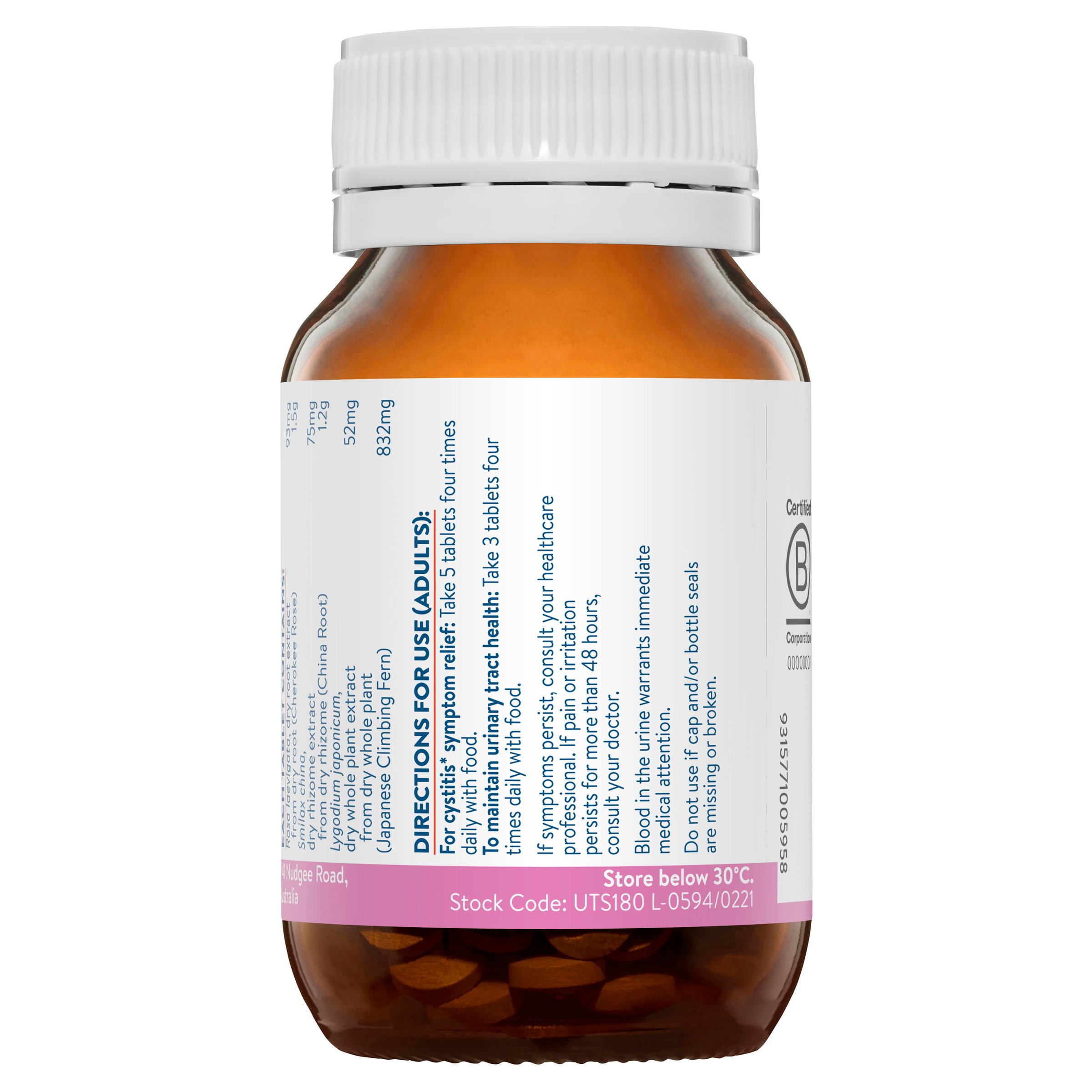 Ethical Nutrients Urinary Tract Support 180 tablets - Image 2