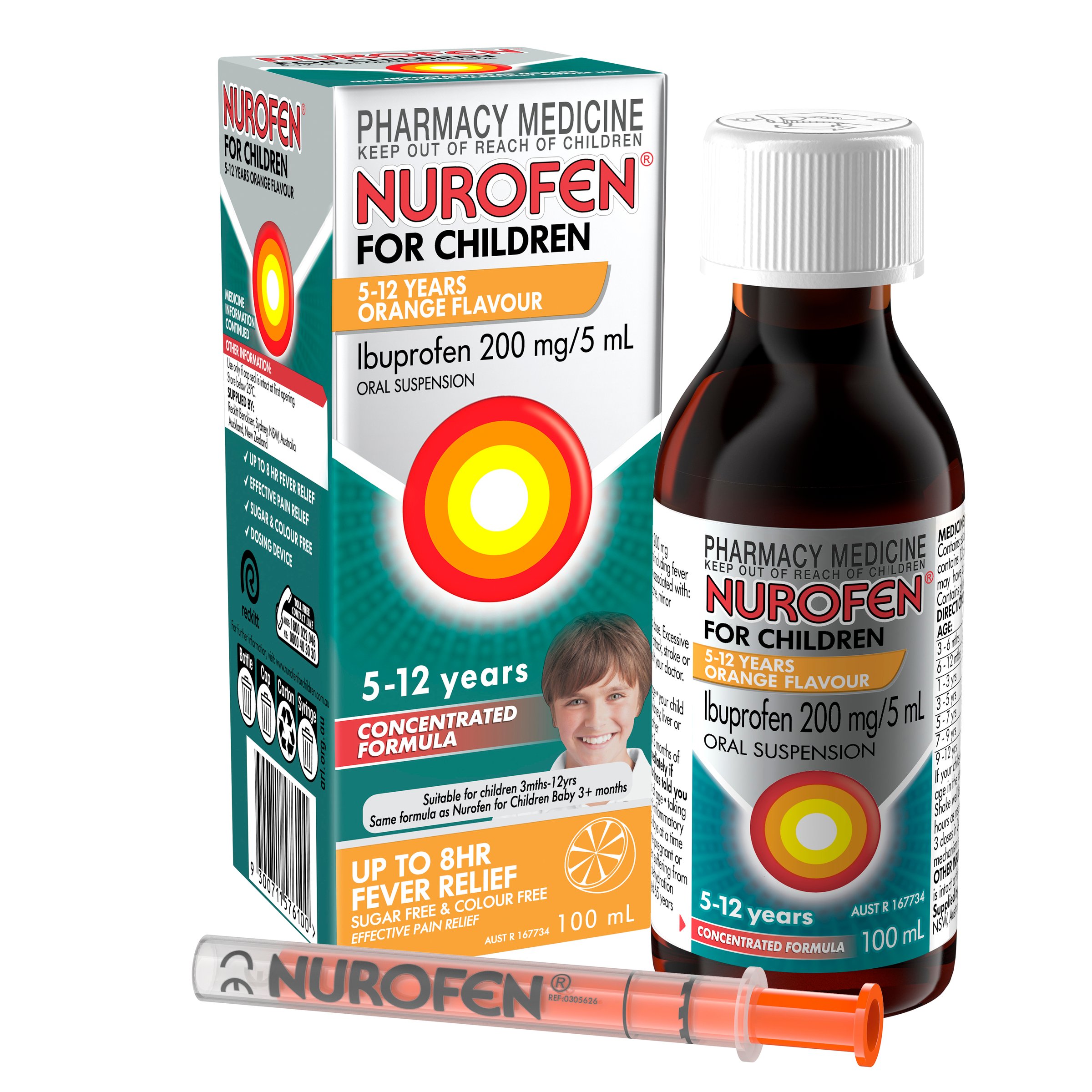Nurofen For Children 5-12 Years Orange 100ml - Image 10